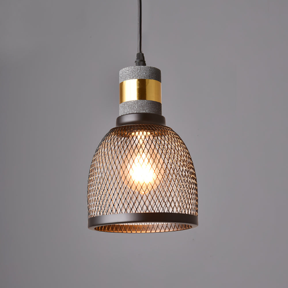 Arisha Industrial Cylindrical Pendant Light, Cement Wabi-Sabi - Letslighting