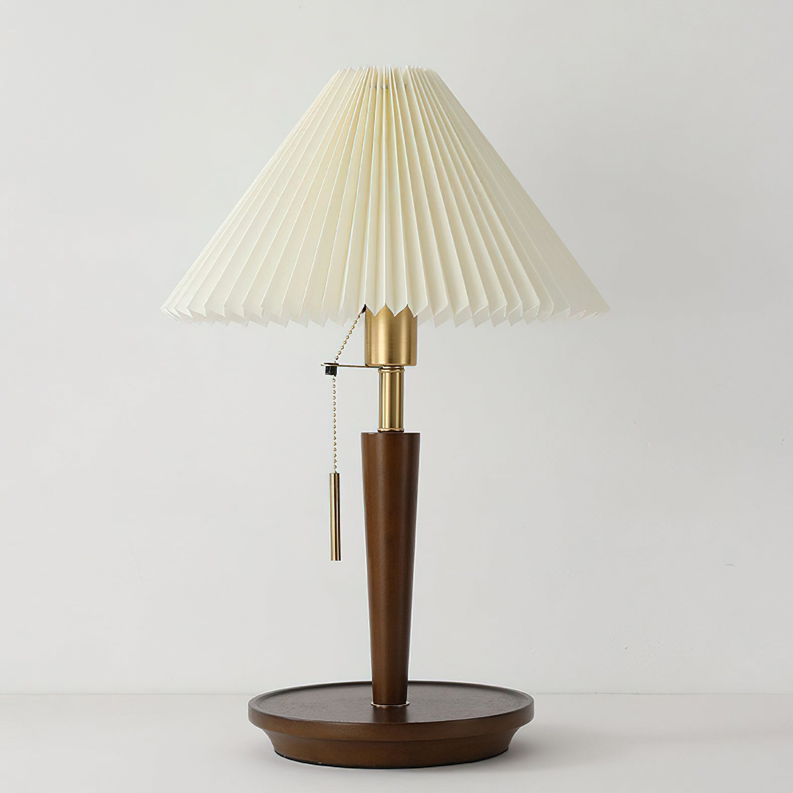 Novace Fabric Wood Table Lamp - Letslighting