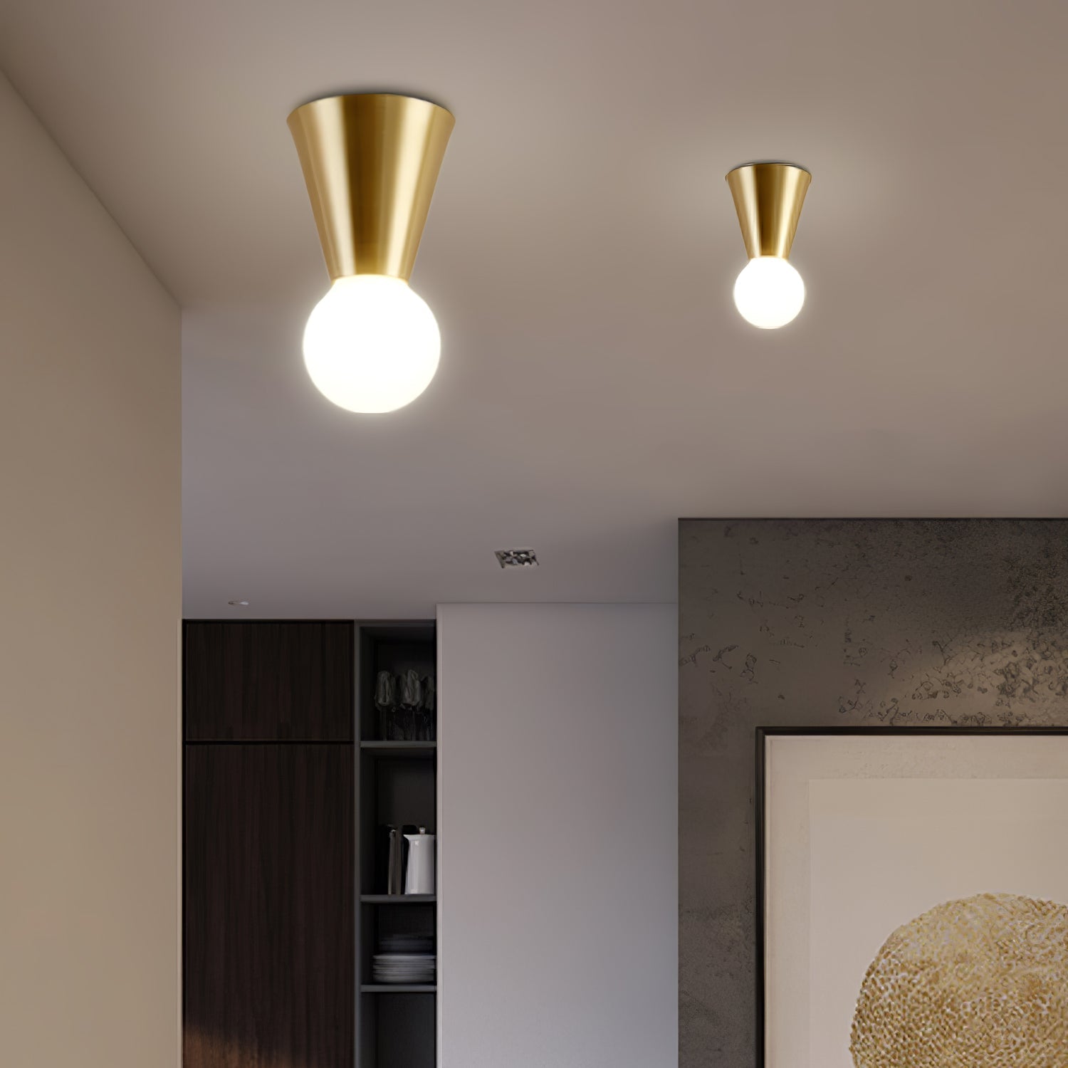 Nycareth Modern Minimalist Glass Ceiling Lamp - Letslighting