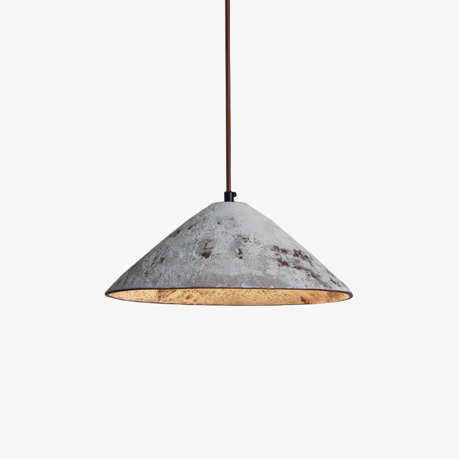 Solara Pendant Lamp Ceramic Cone Rustic Vintage Minimalist - Letslighting