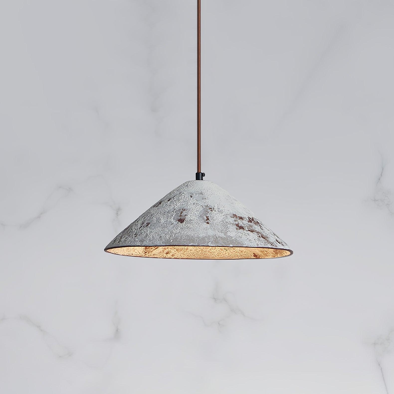 Solara Pendant Lamp Ceramic Cone Rustic Vintage Minimalist - Letslighting