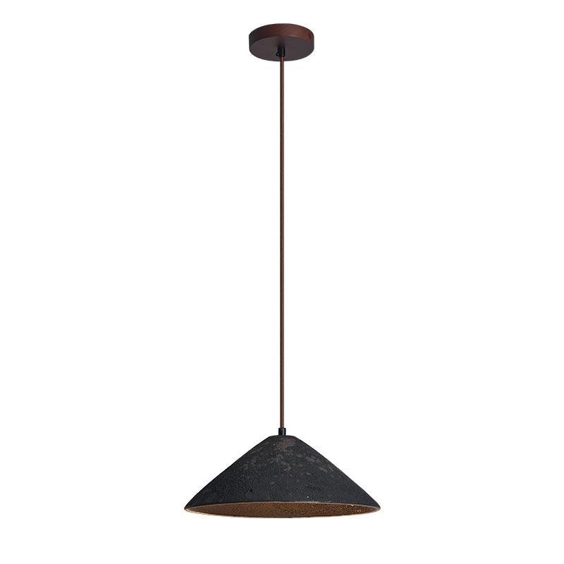Solara Pendant Lamp Ceramic Cone Rustic Vintage Minimalist - Letslighting