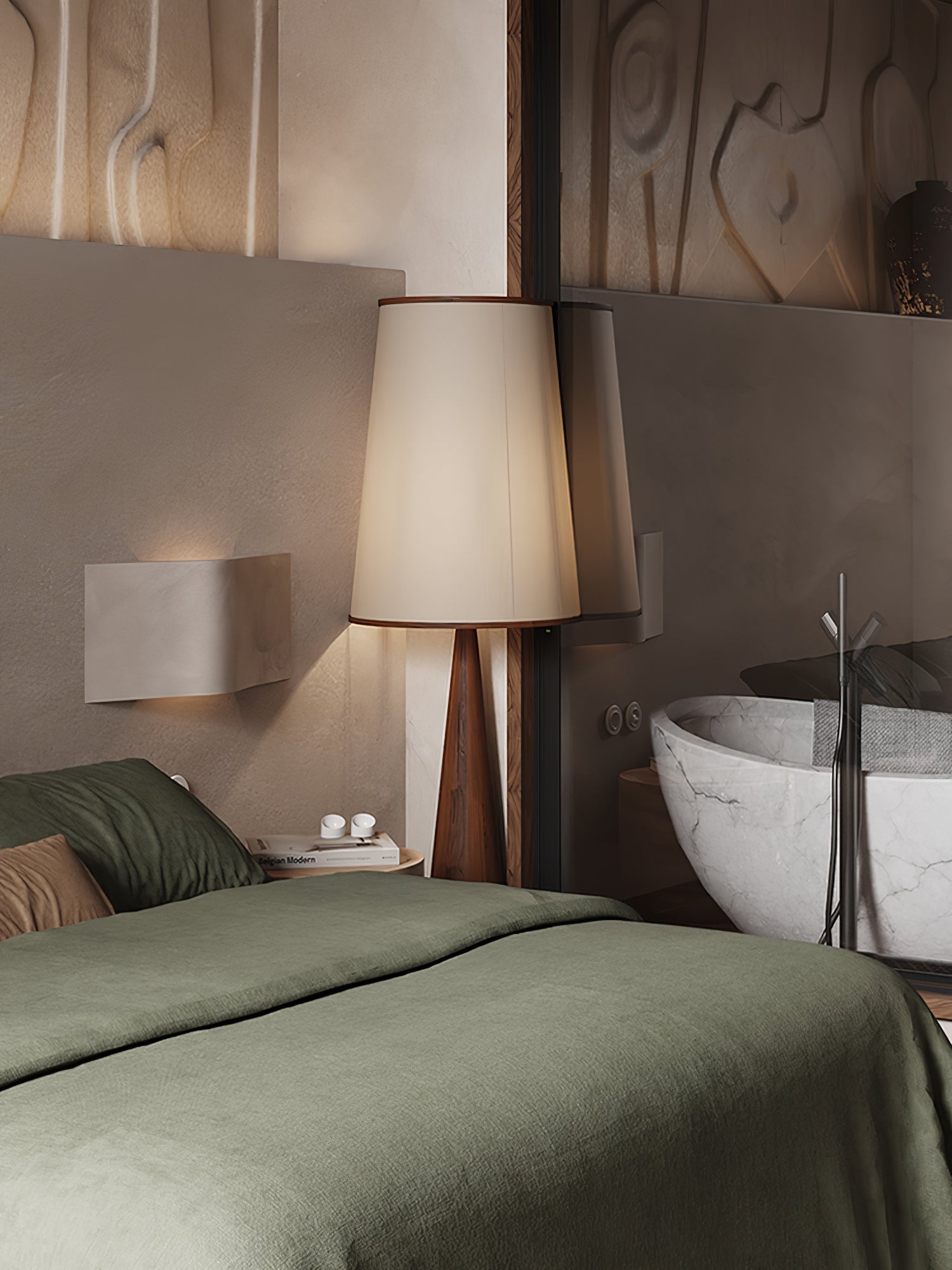 ConeLite Minimalist Wood Conical Floor Lamp - Letslighting