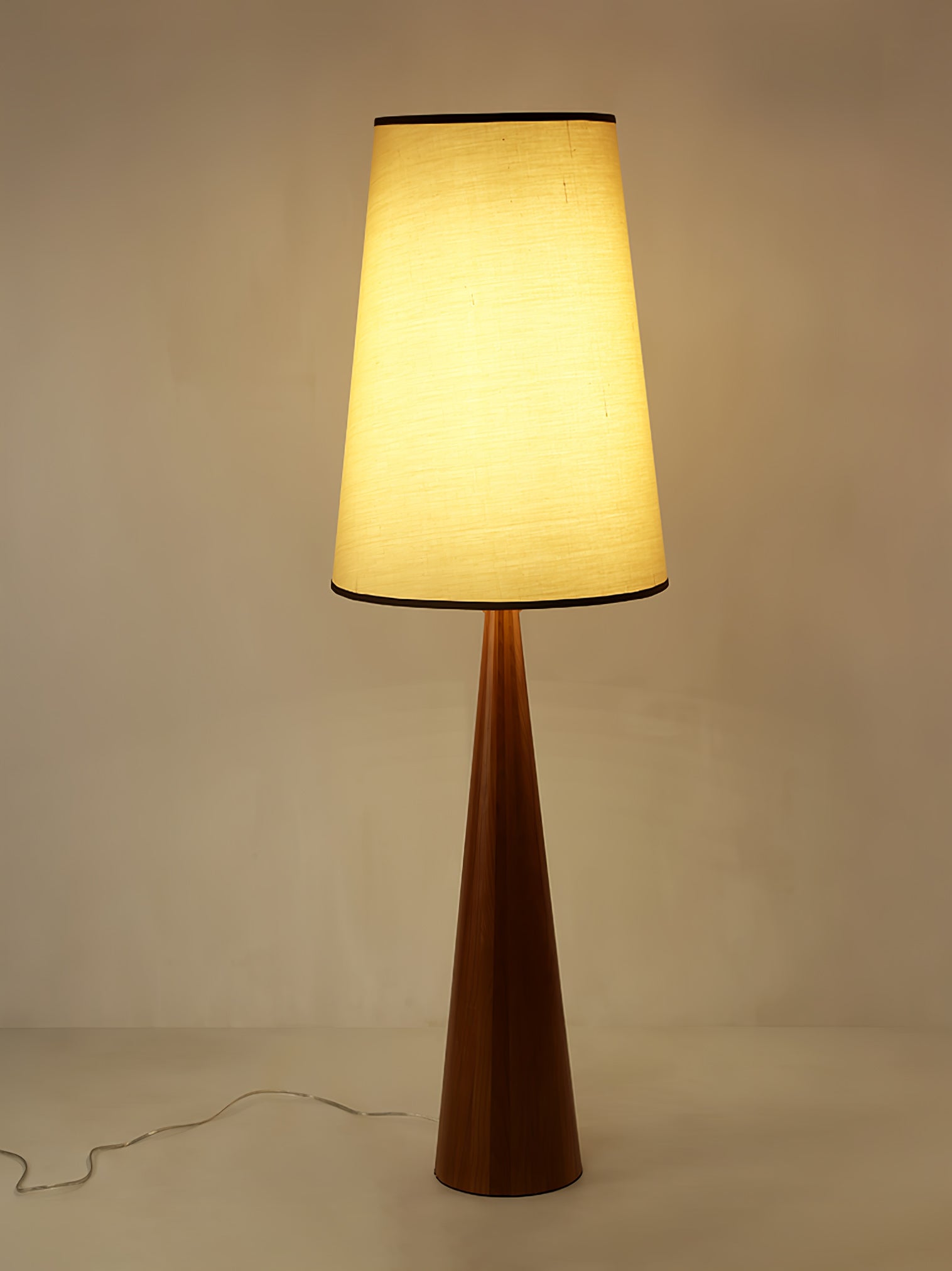 ConeLite Minimalist Wood Conical Floor Lamp - Letslighting