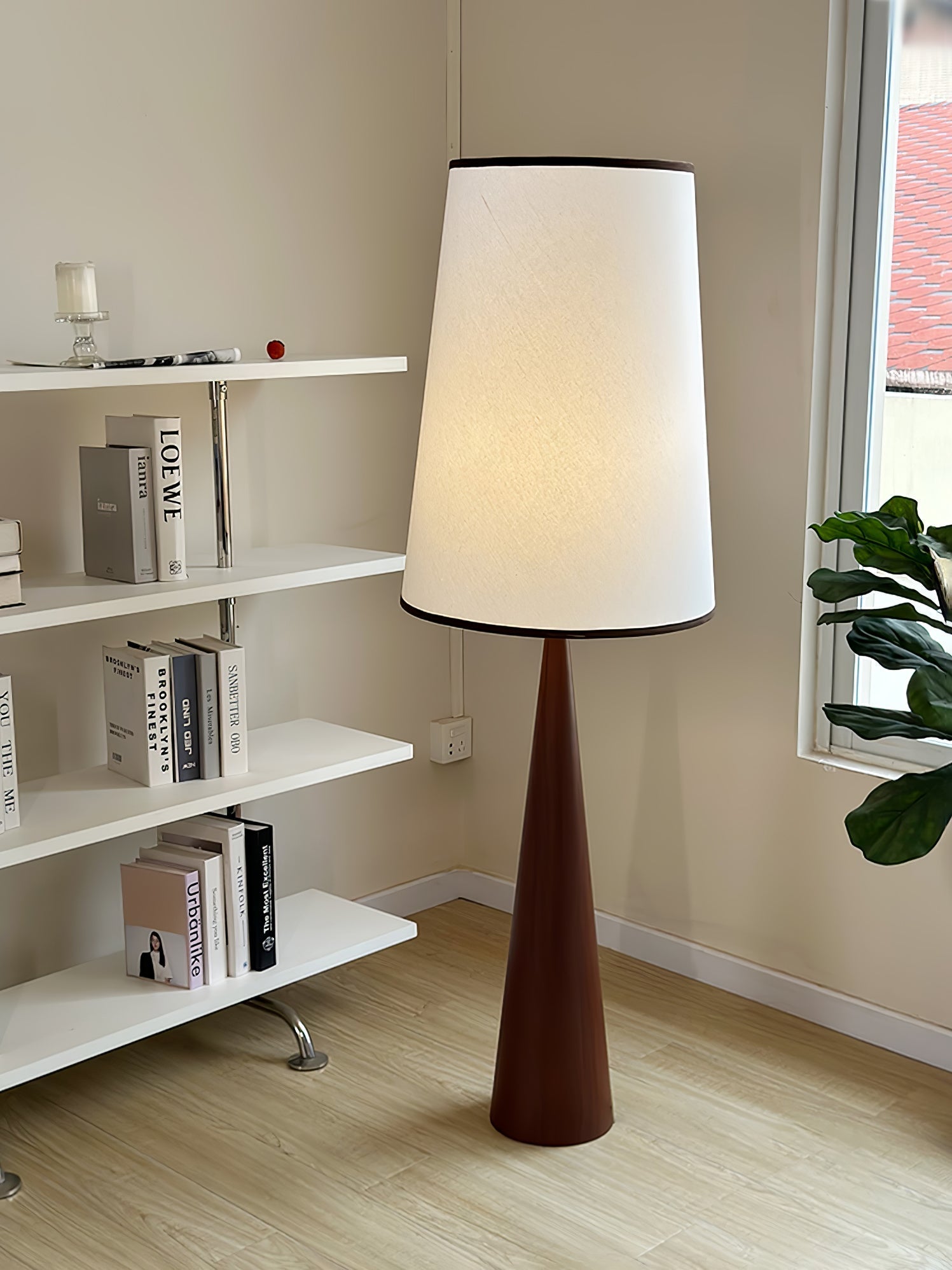 ConeLite Minimalist Wood Conical Floor Lamp - Letslighting