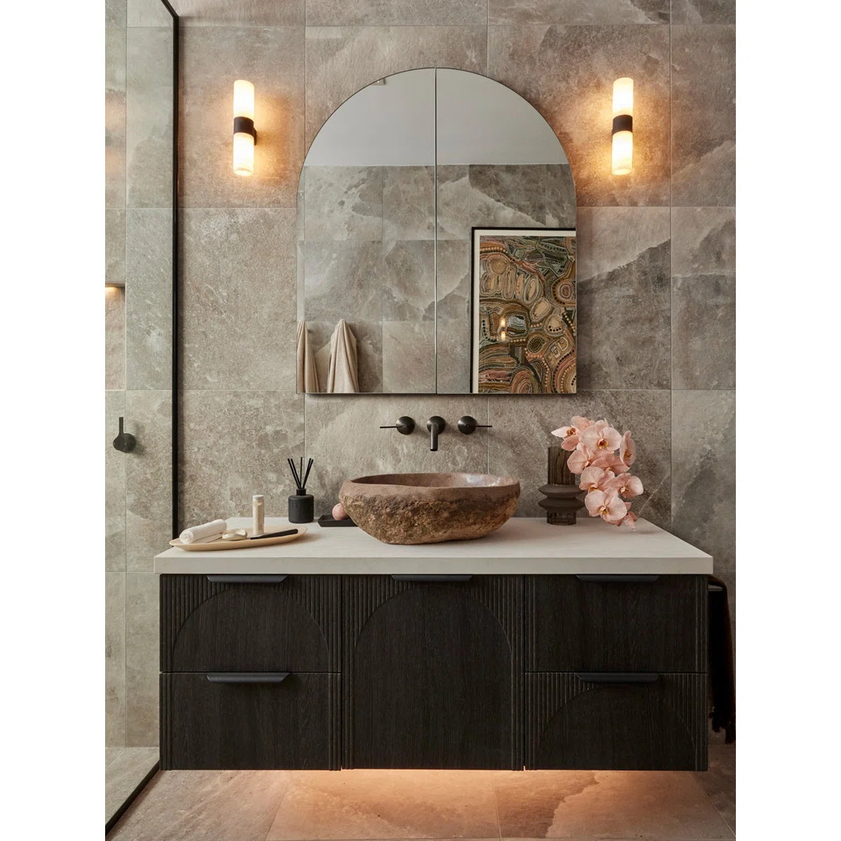 Alight Modern Minimalist Alabaster Wall Lamp - Letslighting