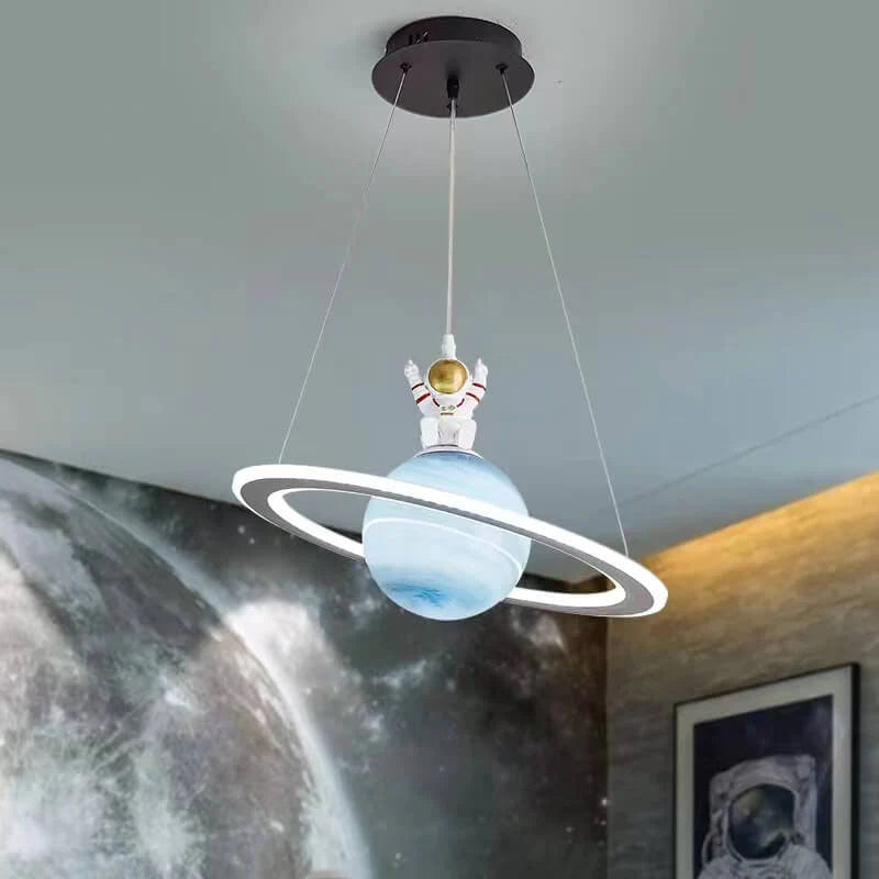 Aria Designer LED Pendant Light Star Blue Orange Children's Room - Letslighting