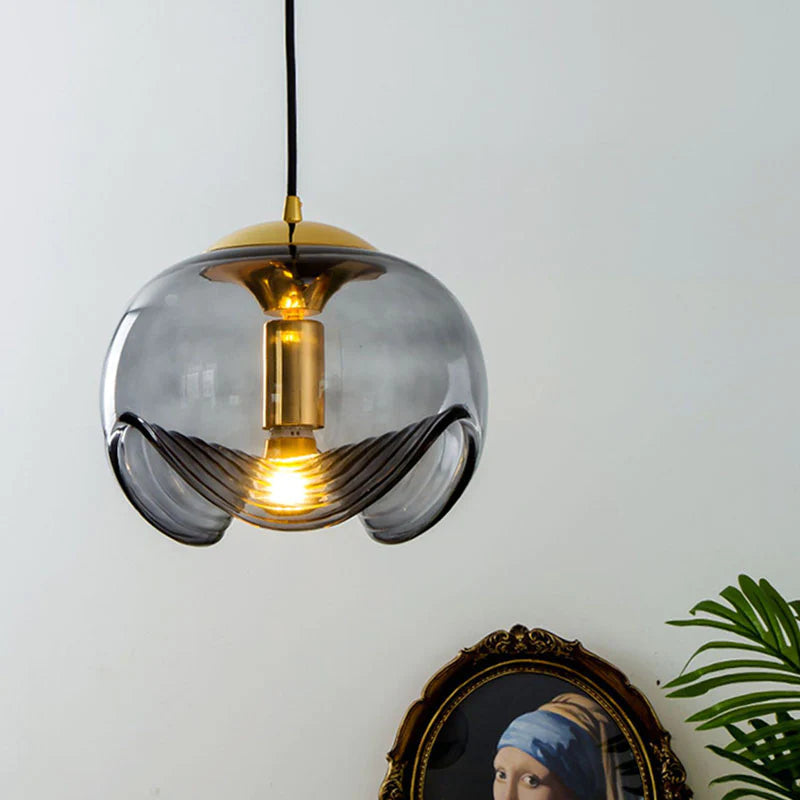 Valentina Design LED Globe Pendant Light Clear Glass Bar Counter - Letslighting