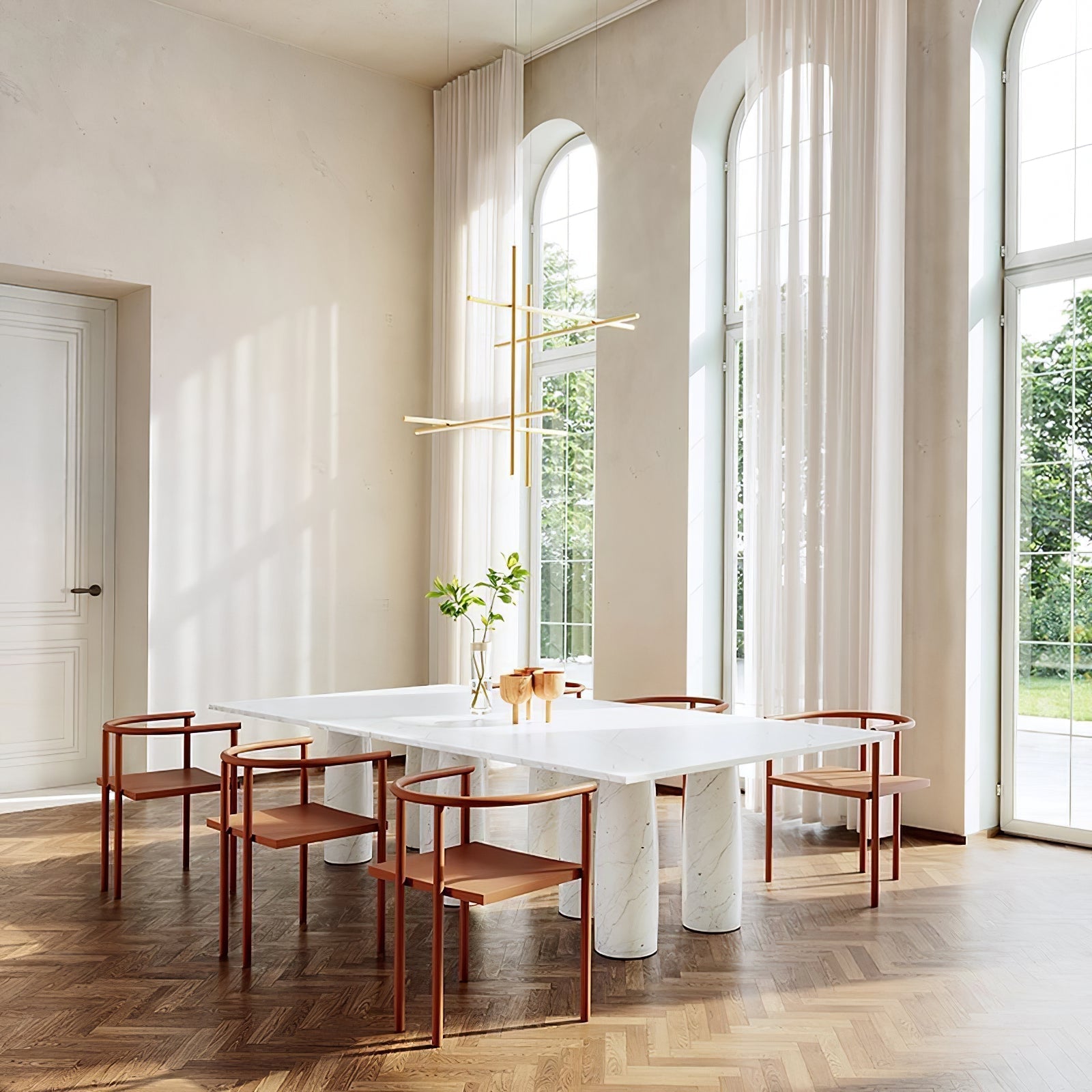 Breeze Modern Minimalist Classic Copper Chandelier - Letslighting