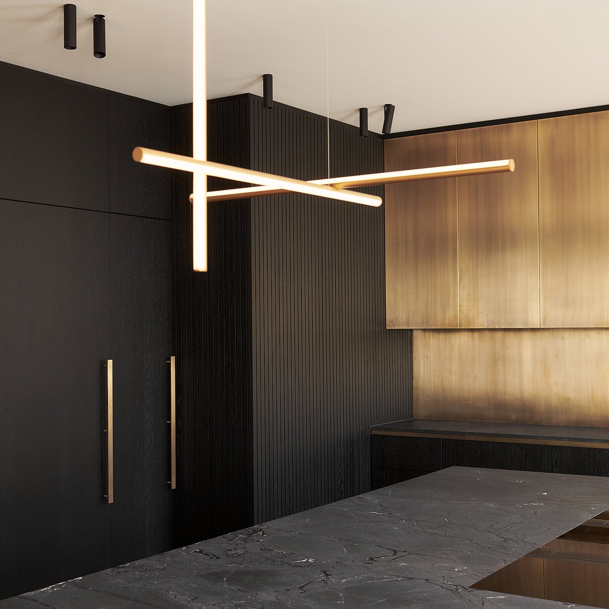 Breeze Modern Minimalist Classic Copper Chandelier - Letslighting