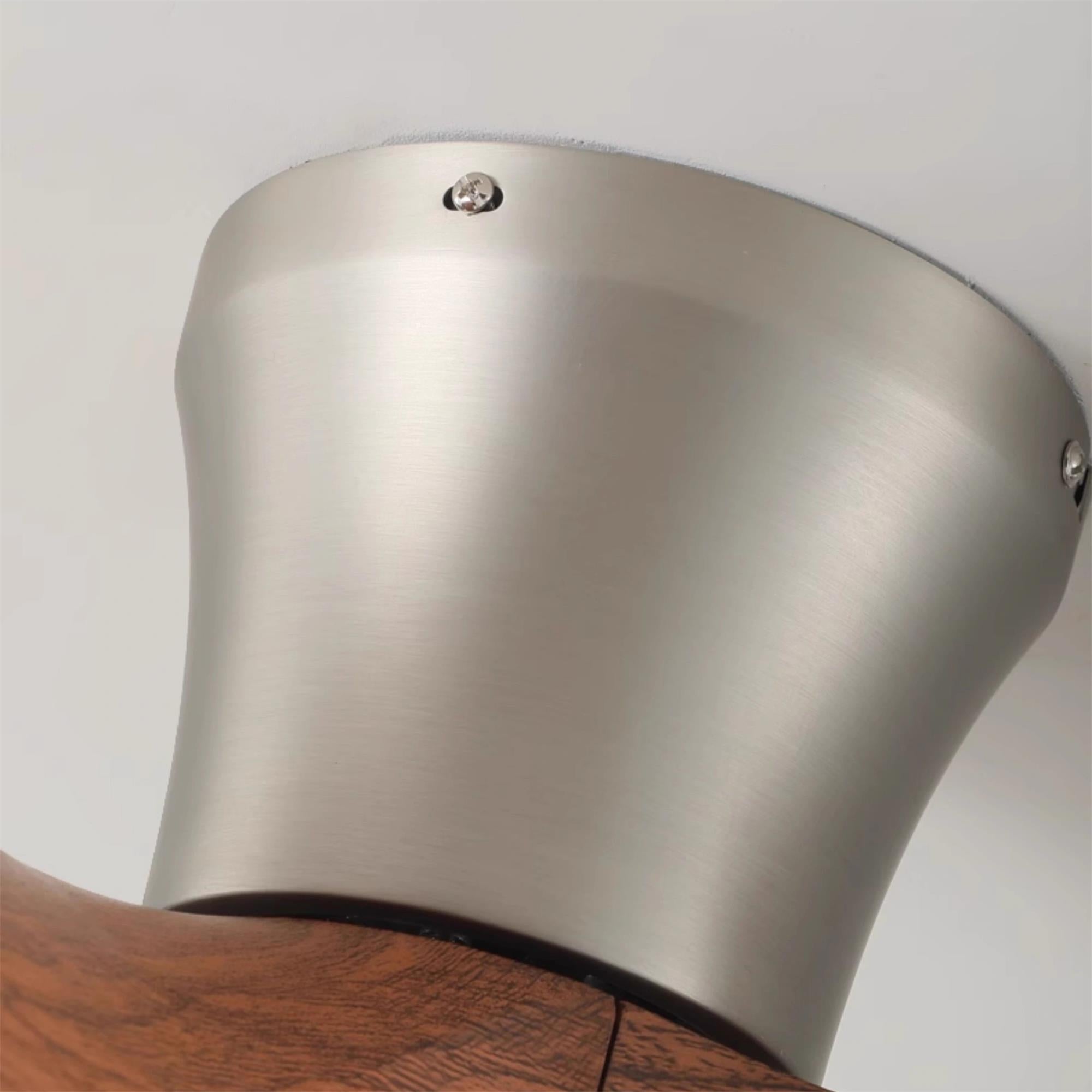 Zanorir Modern Minimalist Natural Wooden Acrylic Ceiling Fan Light - Letslighting