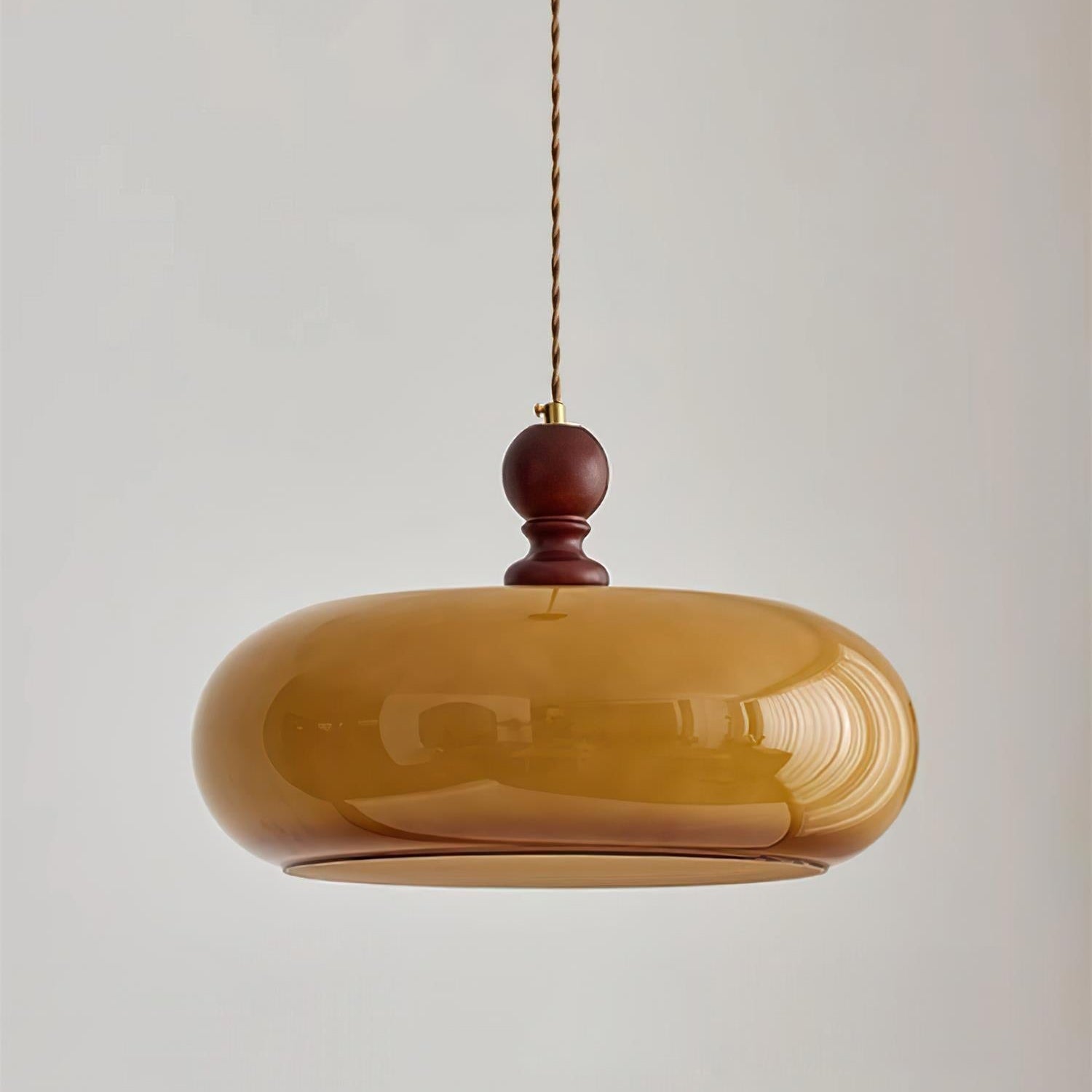 Eldom Amber Glass Shade Pendant Light - Letslighting