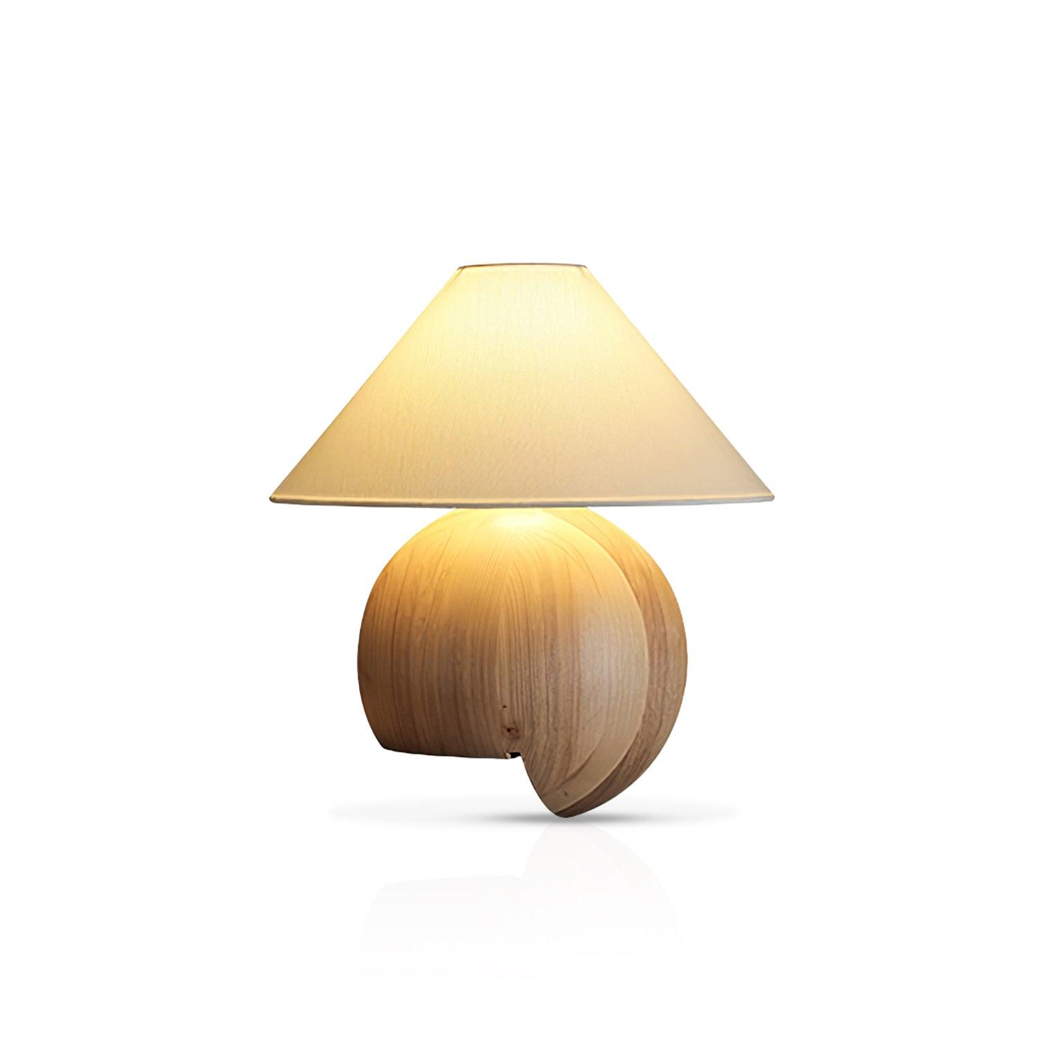 Halise Wood Organic Table Lamp - Letslighting
