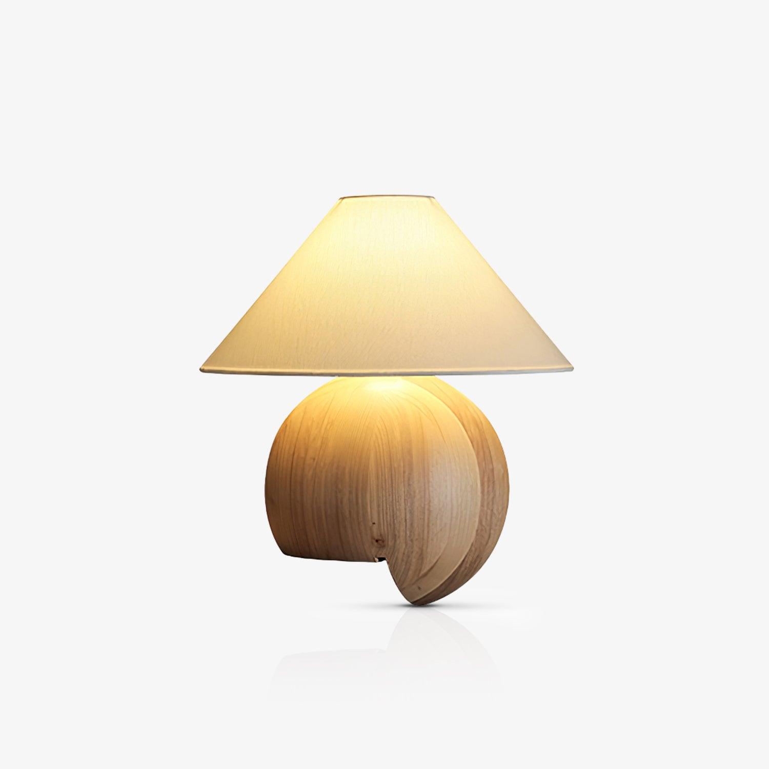 Halise Wood Organic Table Lamp - Letslighting