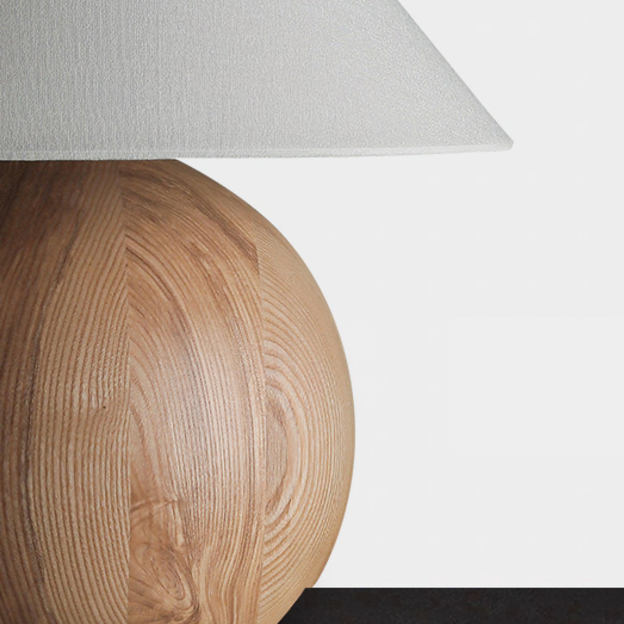 Halise Wood Organic Table Lamp - Letslighting
