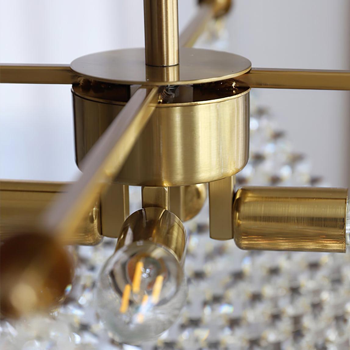 Lustra Chandelier with Crystal Strands and Crystal - Letslighting