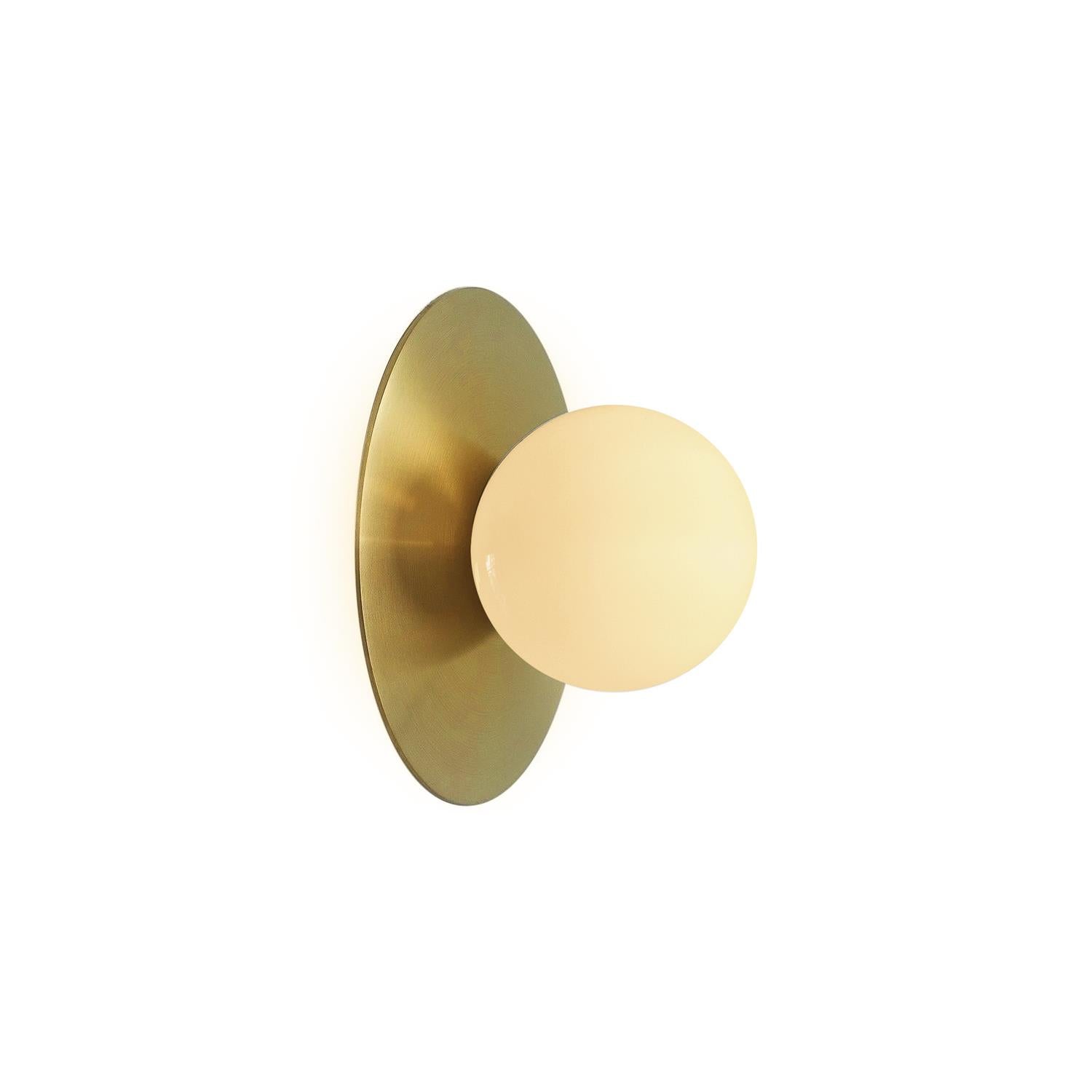 Haze Modern Minimalist Round Glass Wall Lamp - Letslighting