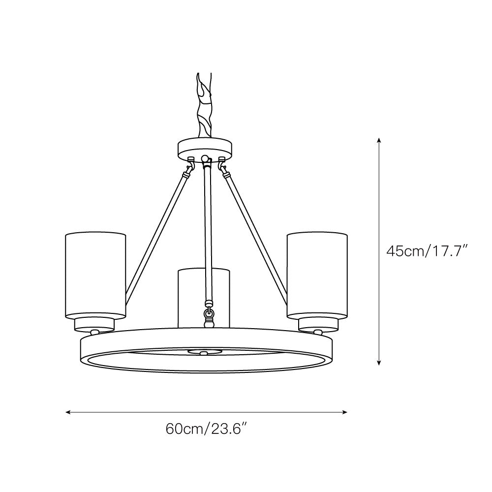 Illume Postmodern Luxury Brass Glass Chandelier - Letslighting