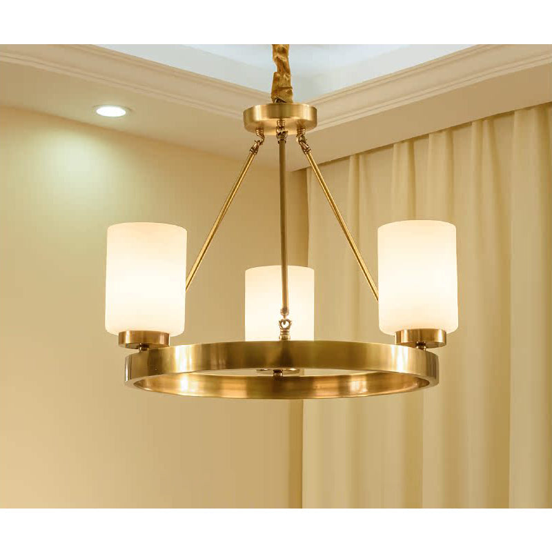 Illume Postmodern Luxury Brass Glass Chandelier - Letslighting