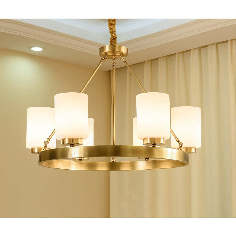 Illume Postmodern Luxury Brass Glass Chandelier - Letslighting