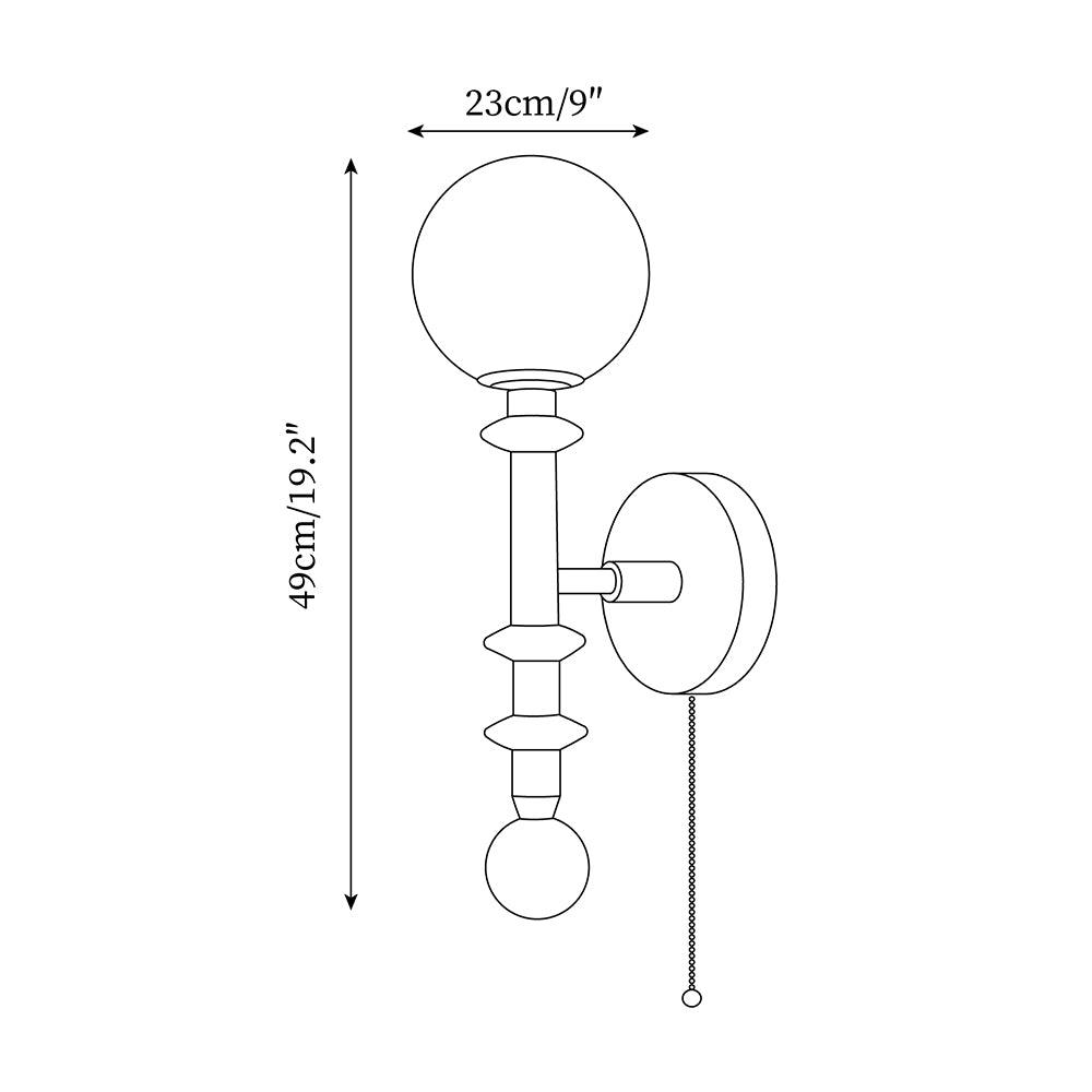 Velno Globe Wall Lamp - Letslighting