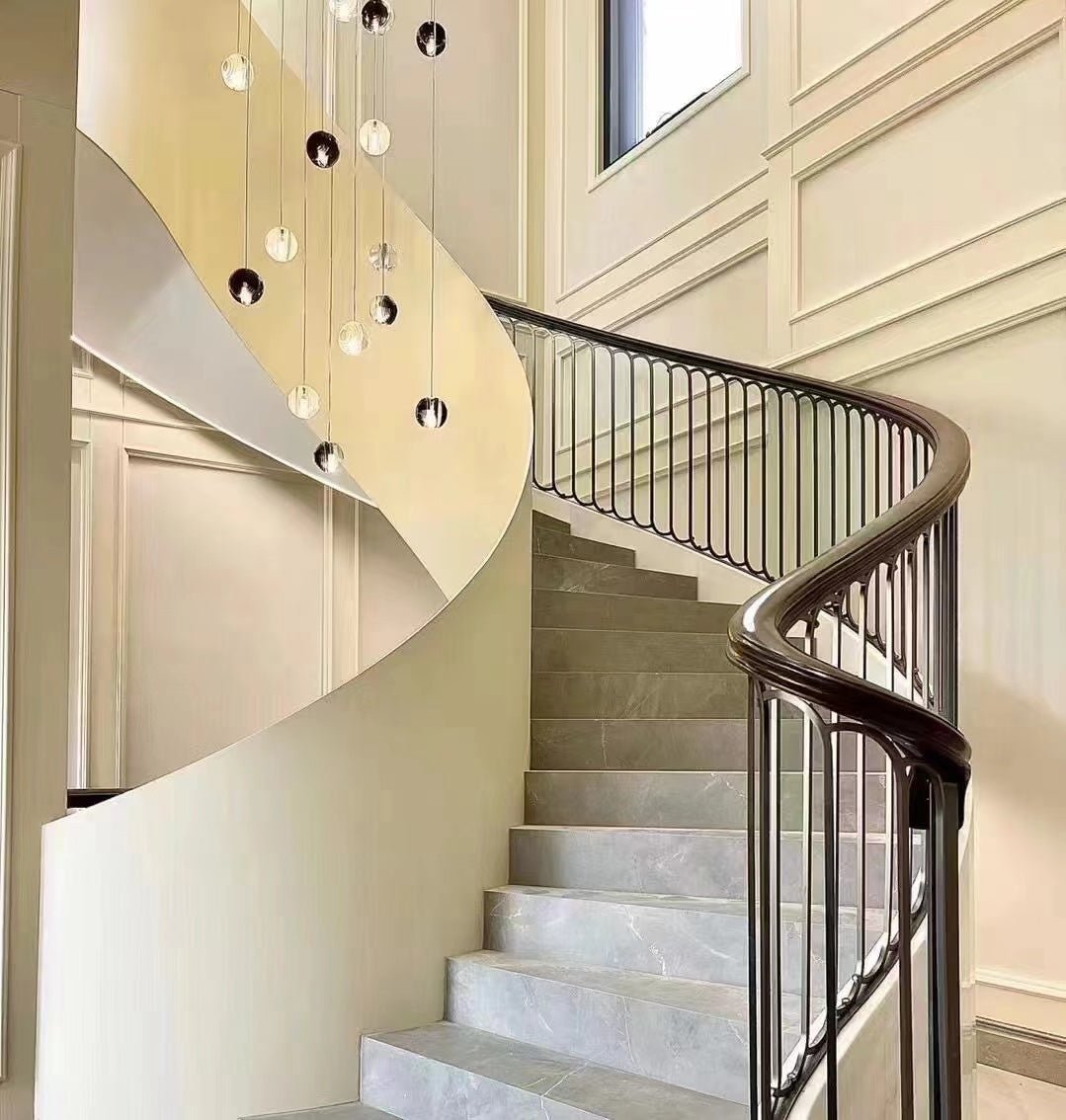 Cascade Modern Metal & Glass Chandelier