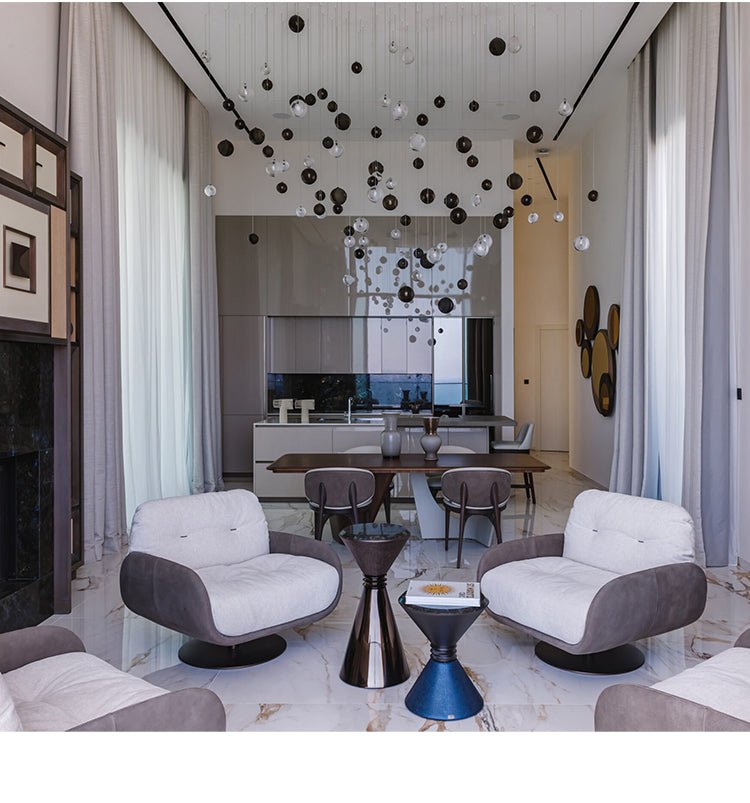 Cascade Modern Metal & Glass Chandelier