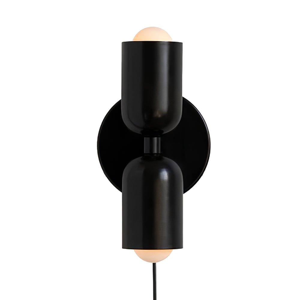 Lustra Wall Lamp Green Black Minimalist Plug-In - Letslighting