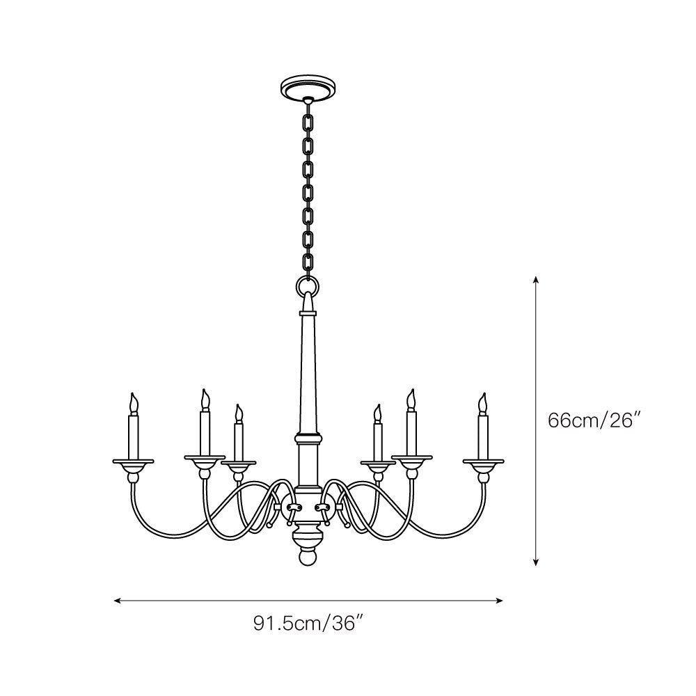 Zoliria Postmodern Luxury Old White Chandelier - Letslighting