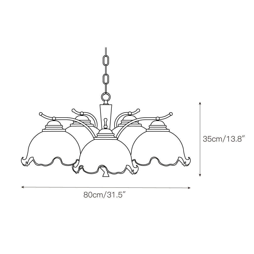 Ogle Individual Creativity Flower Glass Chandelier - Letslighting