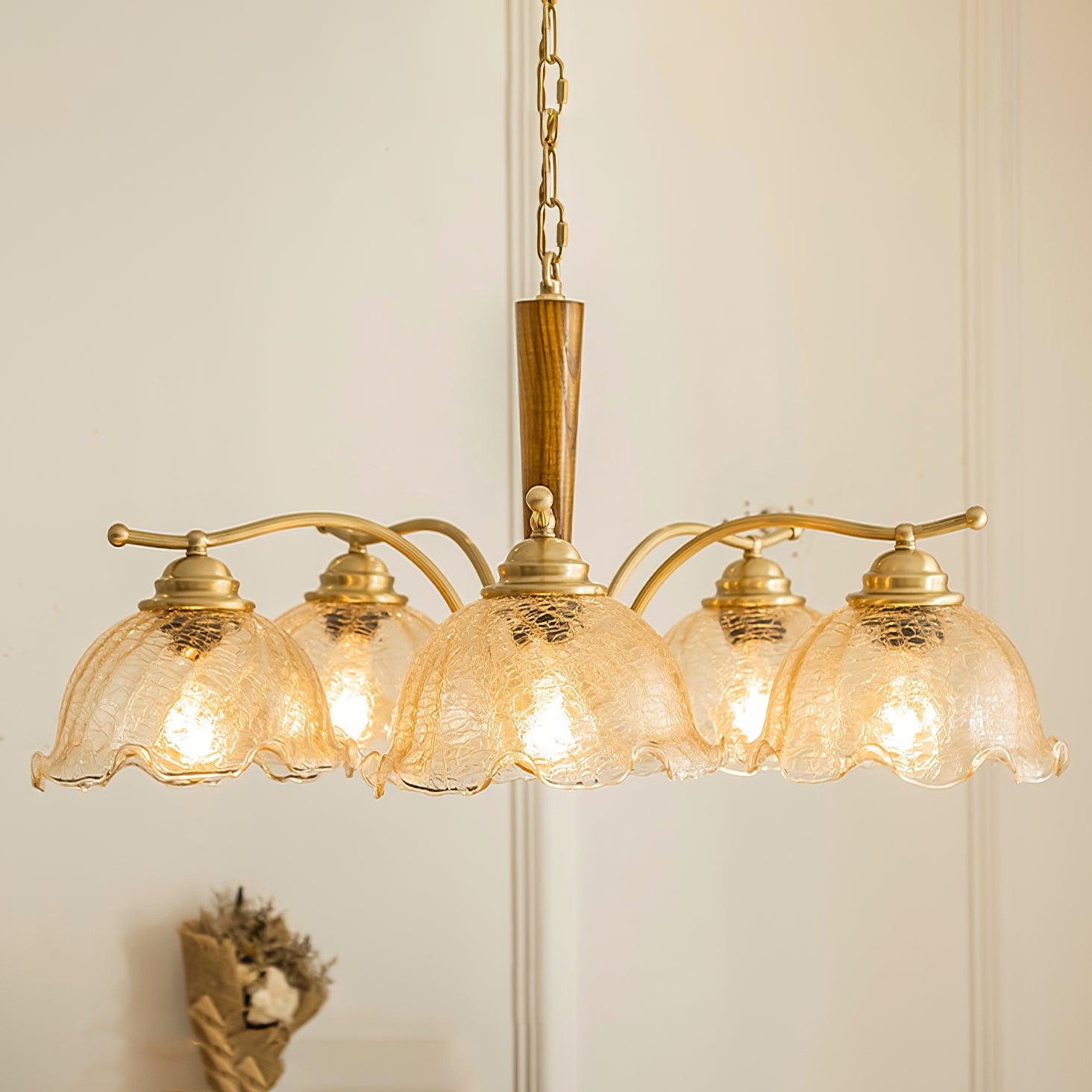 Orchid Vintage Glass Chandelier - Letslighting