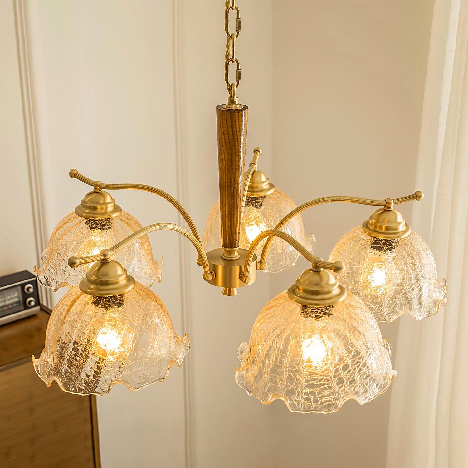 Orchid Vintage Glass Chandelier - Letslighting