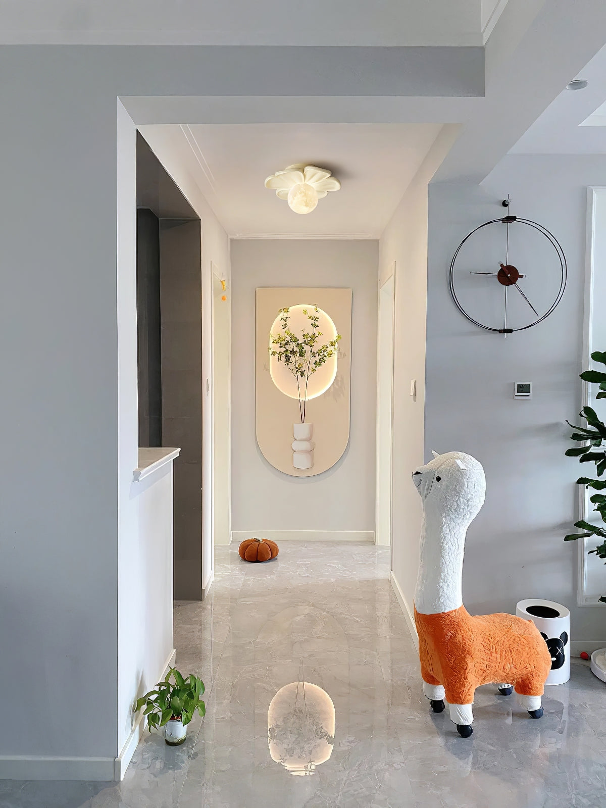 Quip Individual Creativity Bloom Flower Resin Ceiling Lamp - Letslighting