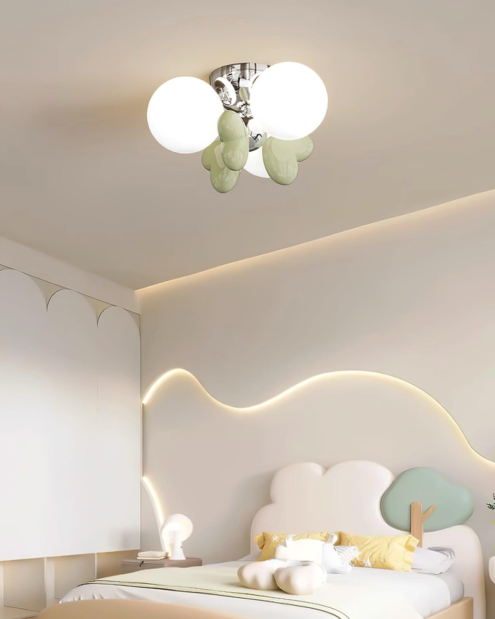 Nica Ceiling Light Cream Elegant Soft Glow - Letslighting