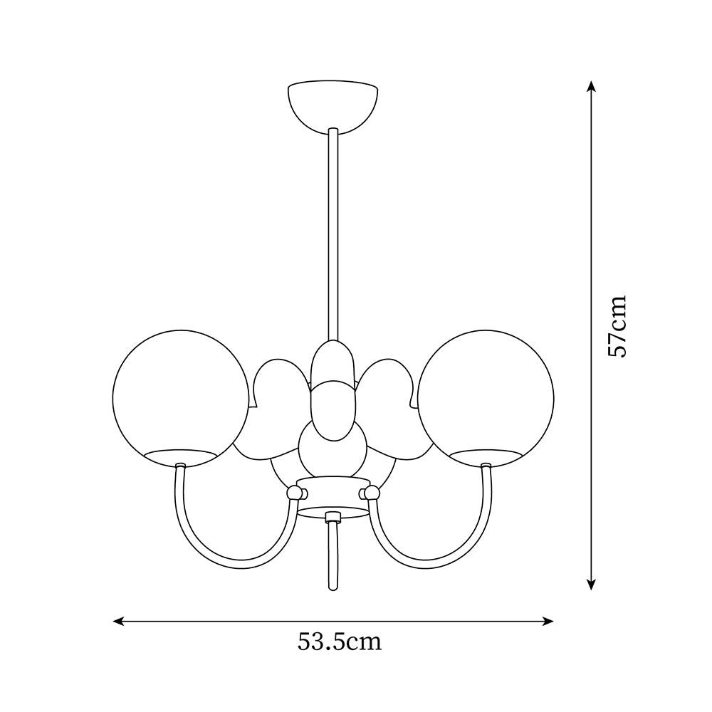 Nica Chandelier Elegant Cream Simplicity - Letslighting