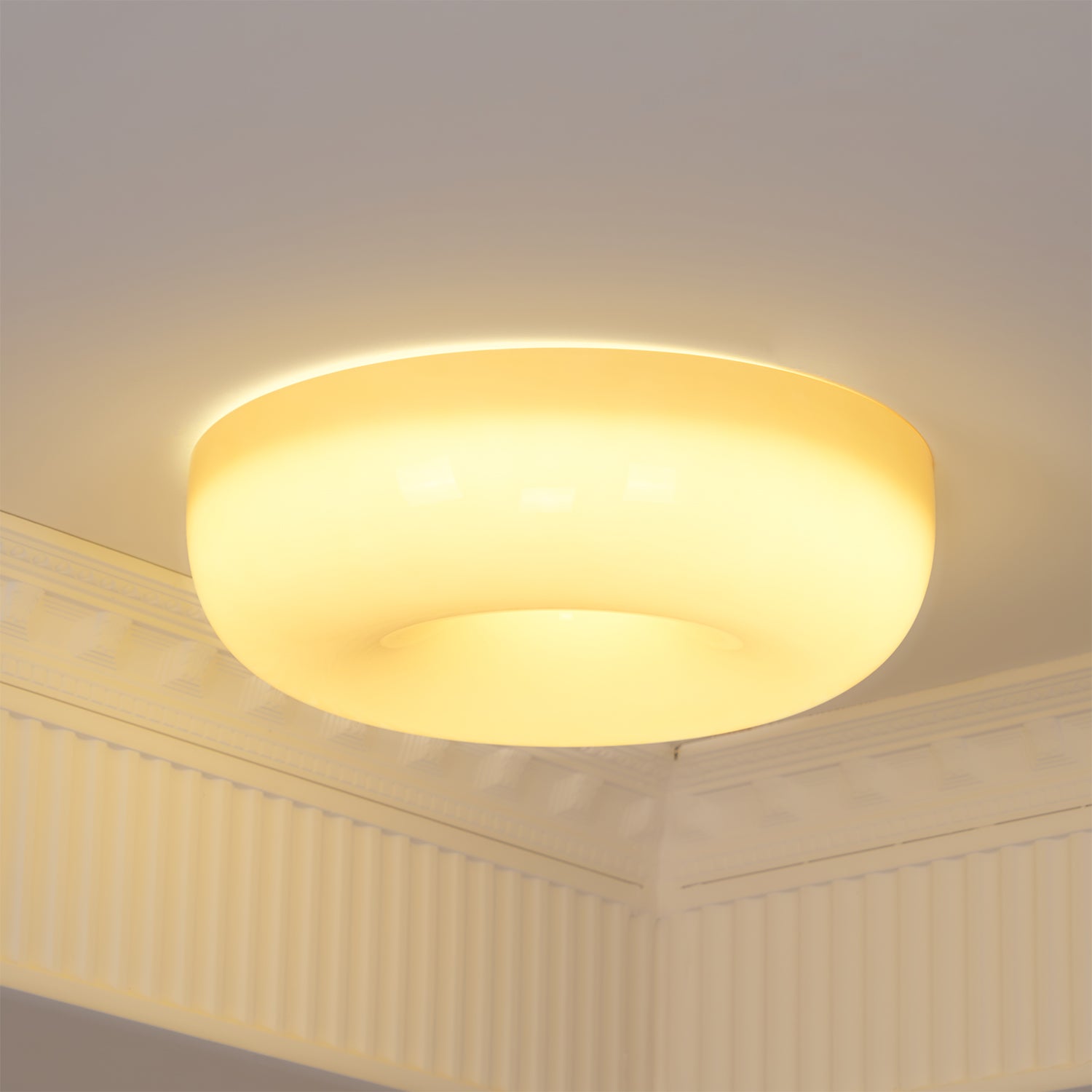 Ulsolir Premium Elegance Art Button Glass Ceiling Lamp - Letslighting