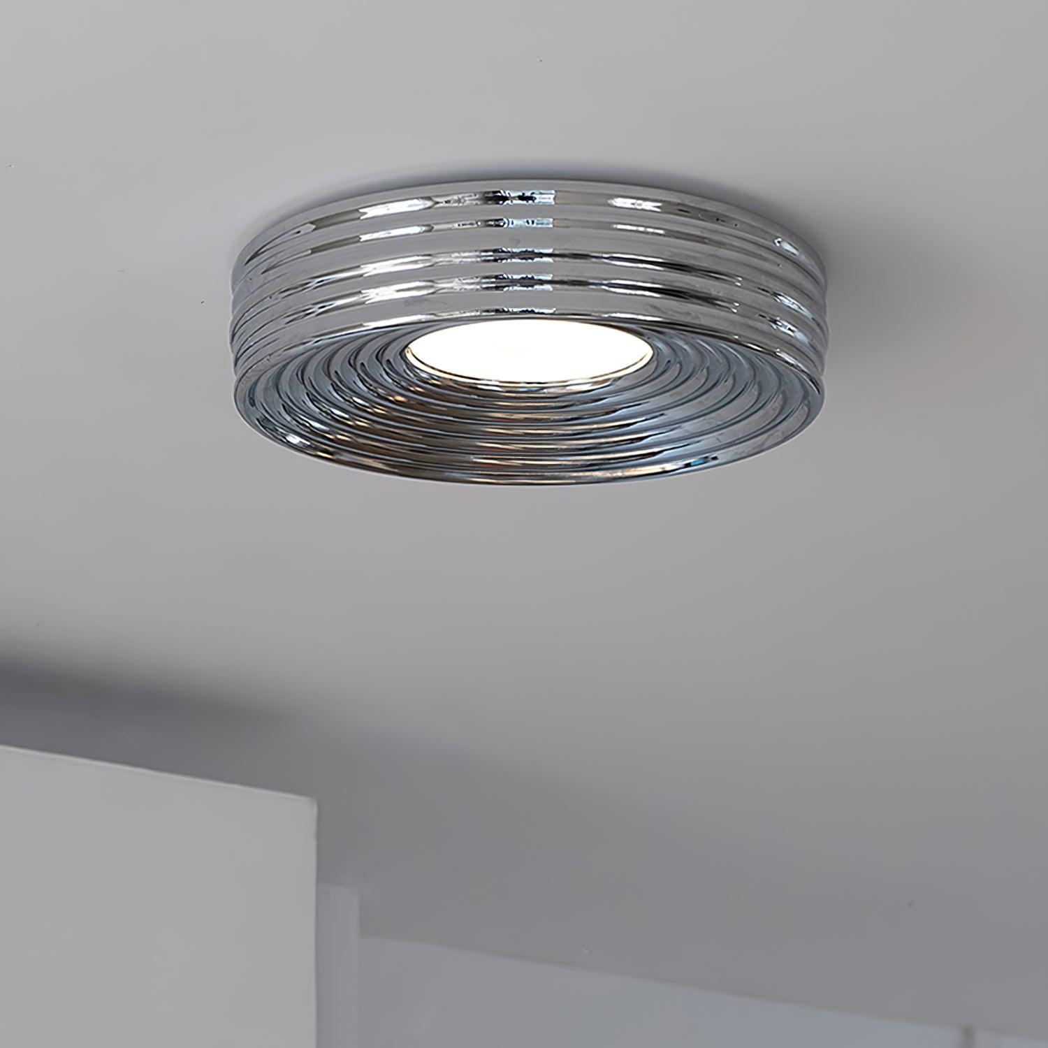 Ceiling Light Ribbed Acrylic Canopy Textured Fixture - Letslighting