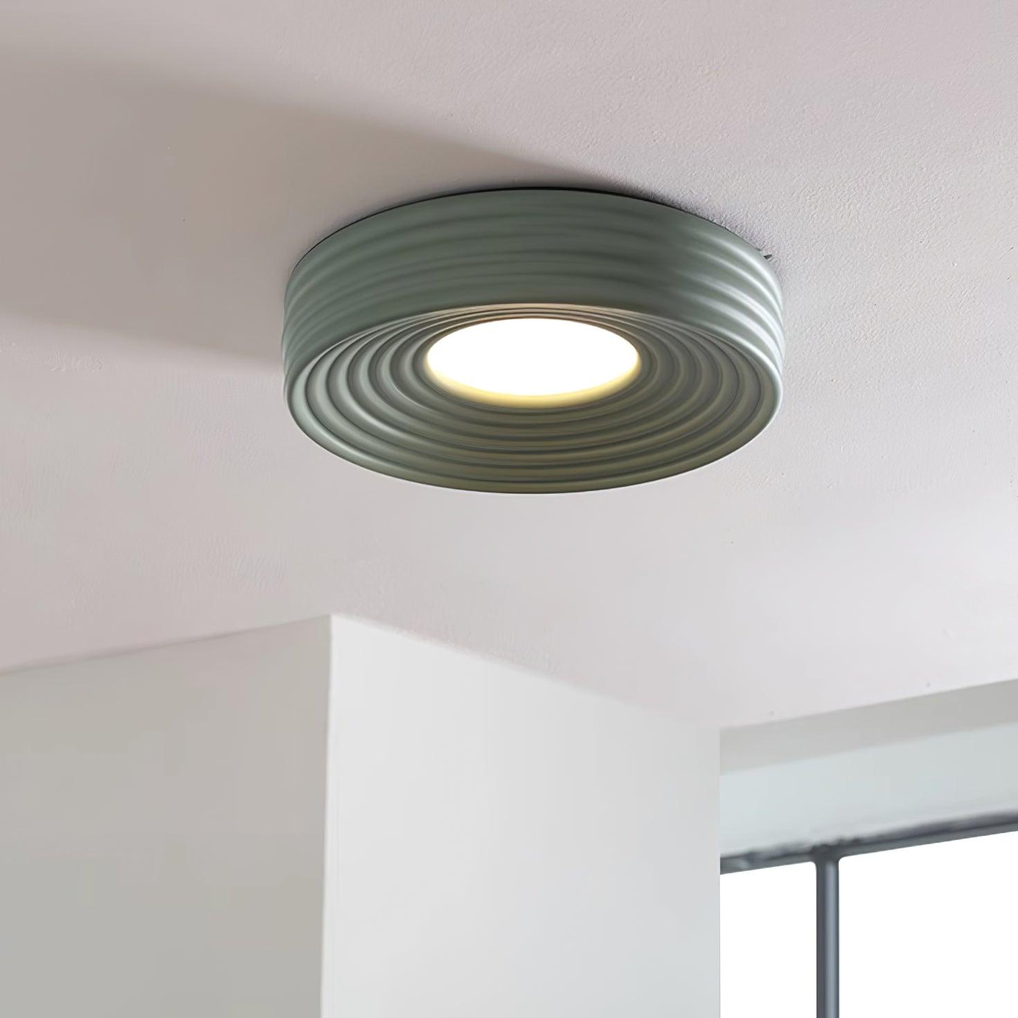 Ceiling Light Ribbed Acrylic Canopy Textured Fixture - Letslighting