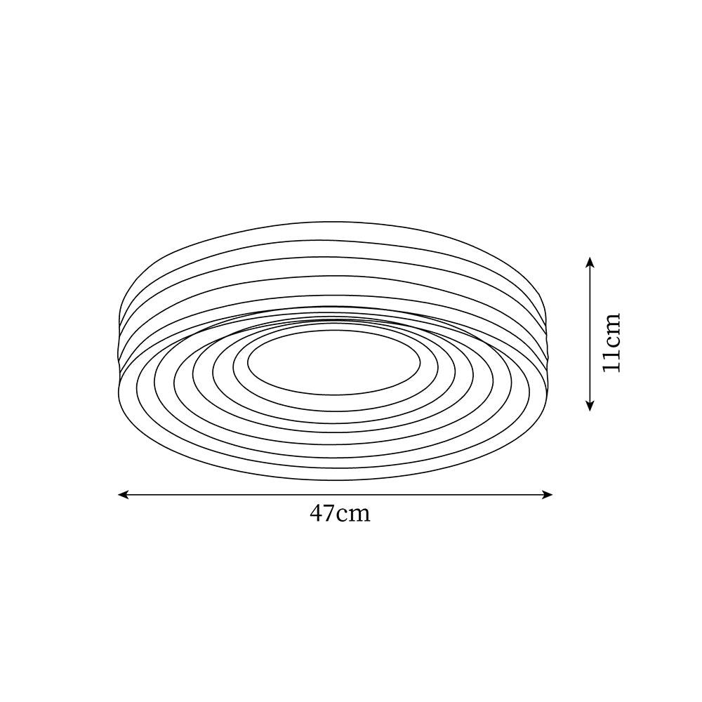 Ceiling Light Ribbed Acrylic Canopy Textured Fixture - Letslighting