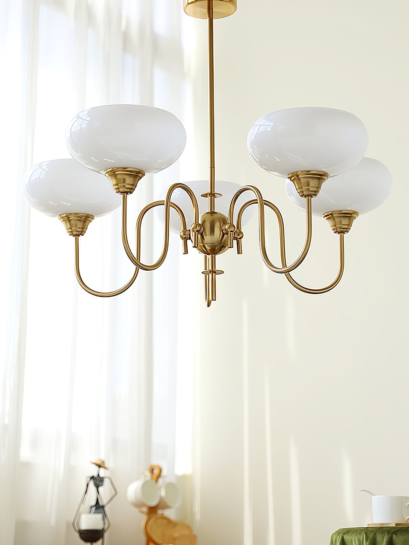 Creamy Persimmon Chandelier - Letslighting
