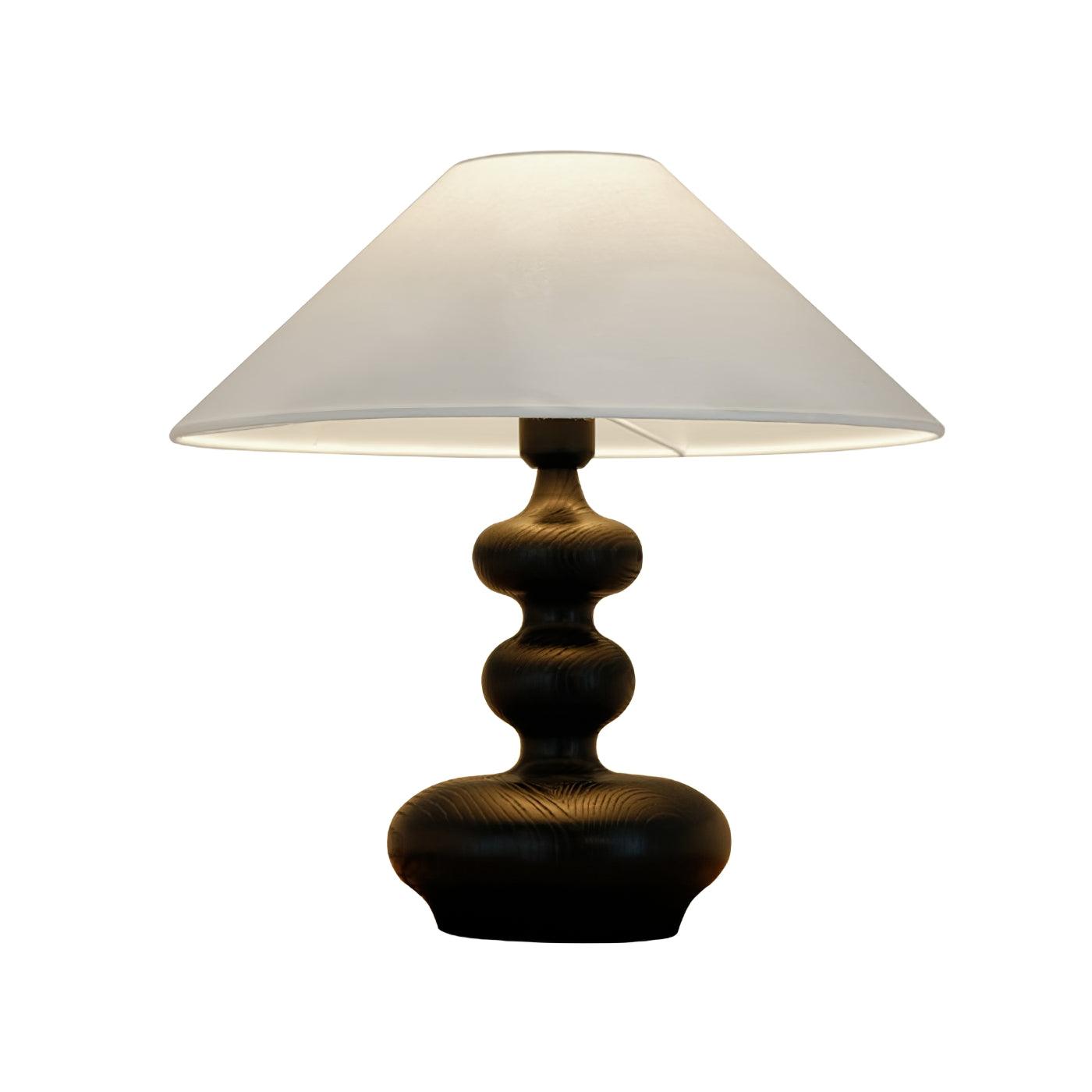 Aurain Wood Fabric Vintage Table Lamp - Letslighting