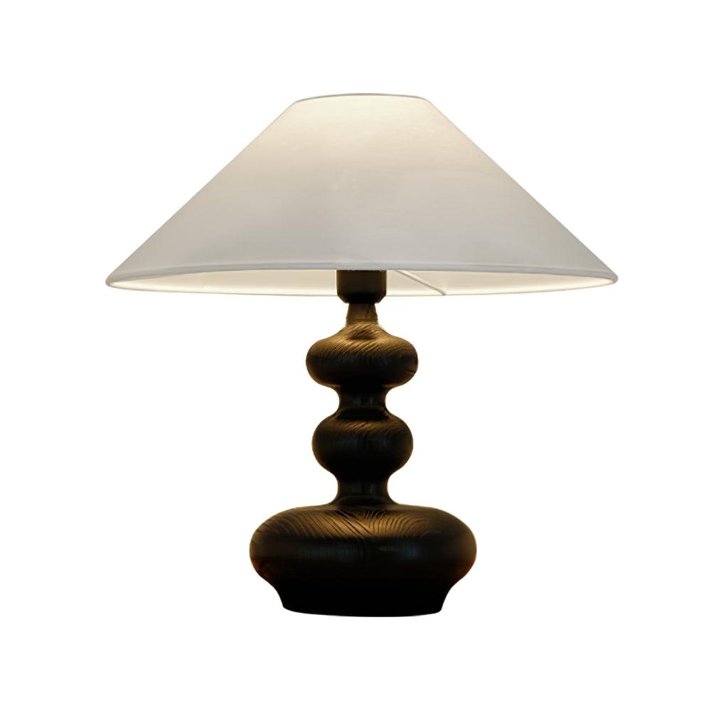 Aurain Wood Fabric Vintage Table Lamp - Letslighting