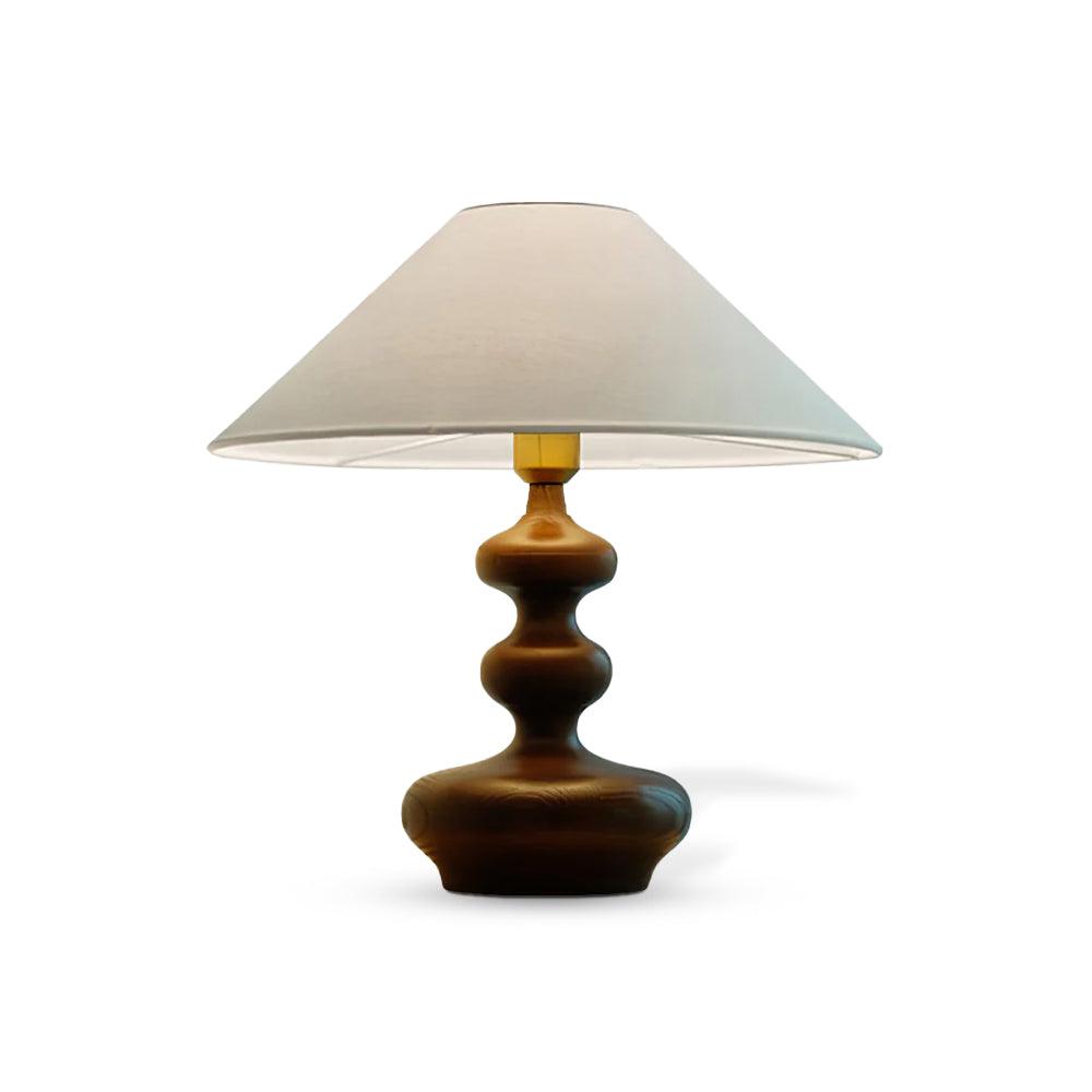 Aurain Wood Fabric Vintage Table Lamp - Letslighting