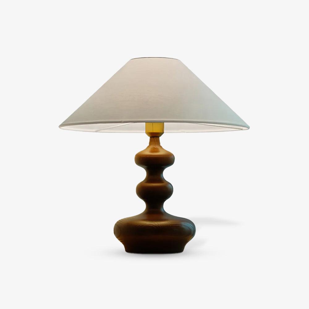 Aurain Wood Fabric Vintage Table Lamp - Letslighting
