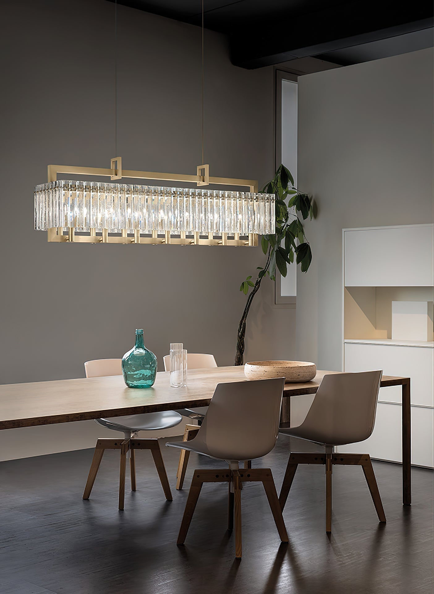 Rever Modern Minimalist Luxury Brass Glass Chandelier - Letslighting