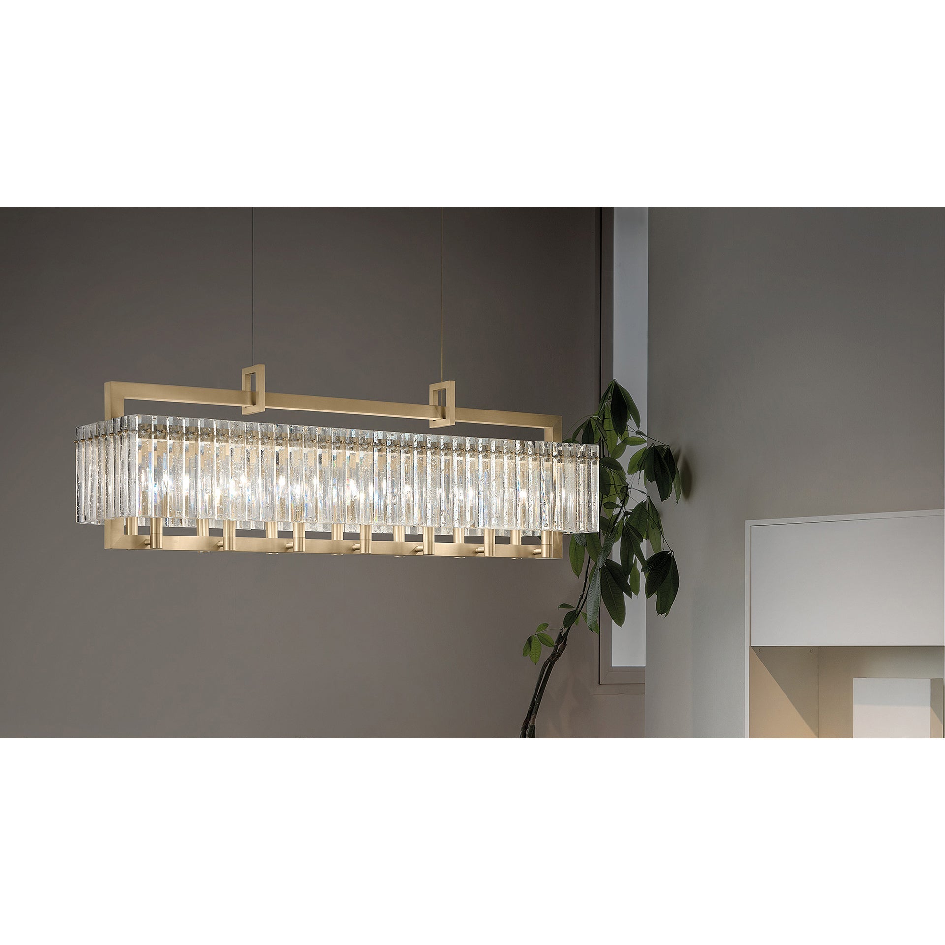 Rever Modern Minimalist Luxury Brass Glass Chandelier - Letslighting