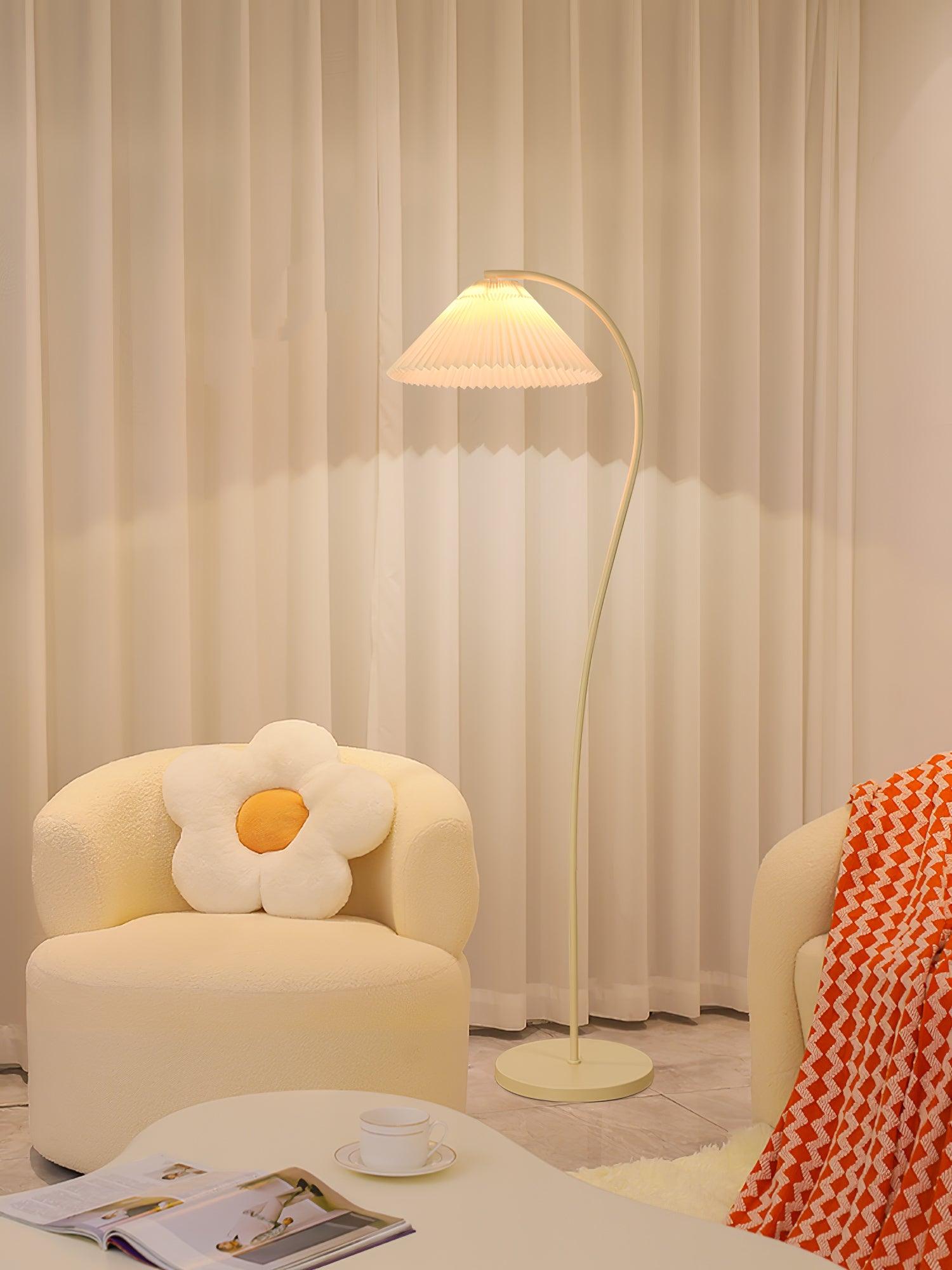 Elysia Minimalist Fabric Floor Lamp - Letslighting