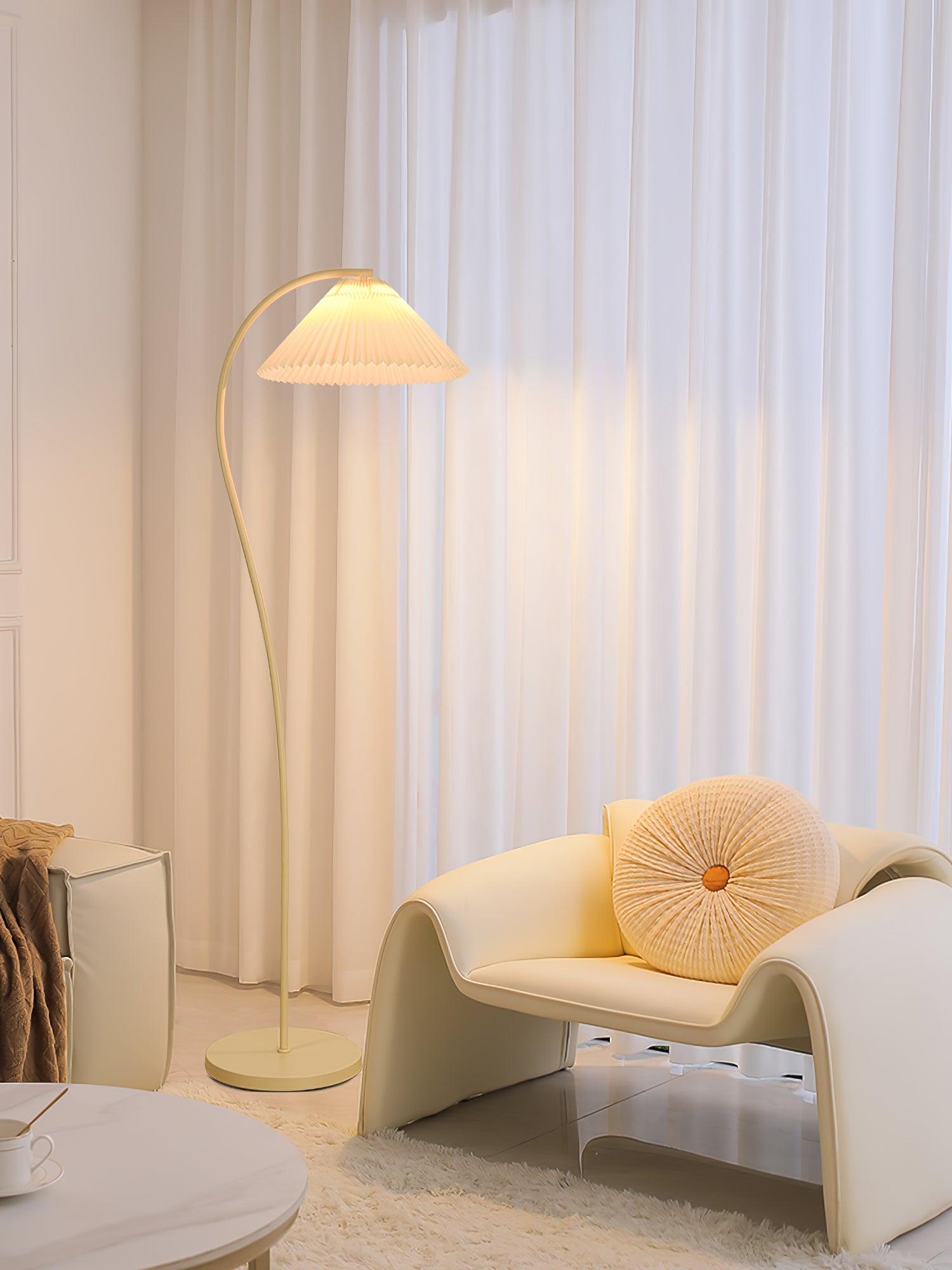 Elysia Minimalist Fabric Floor Lamp - Letslighting