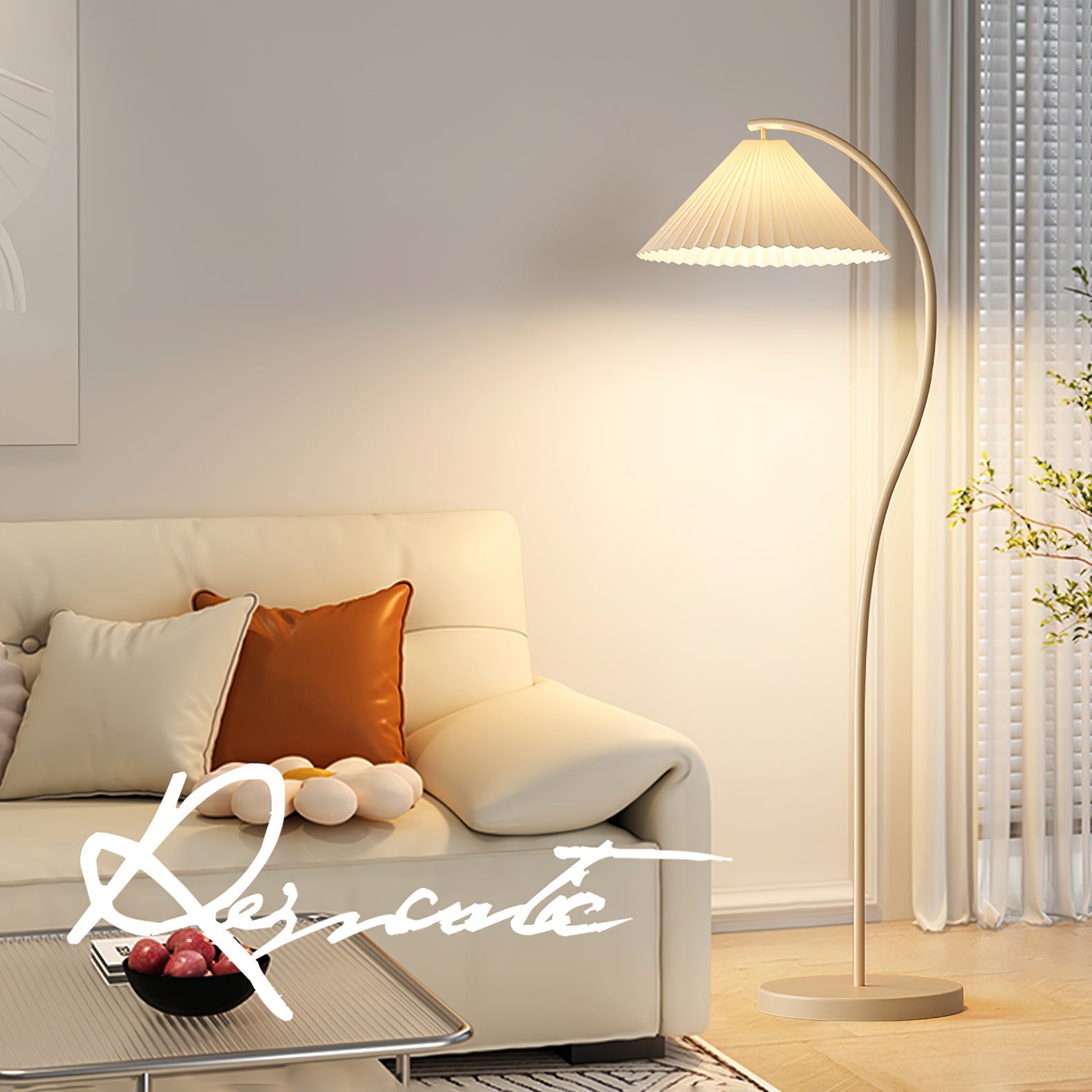Elysia Minimalist Fabric Floor Lamp - Letslighting