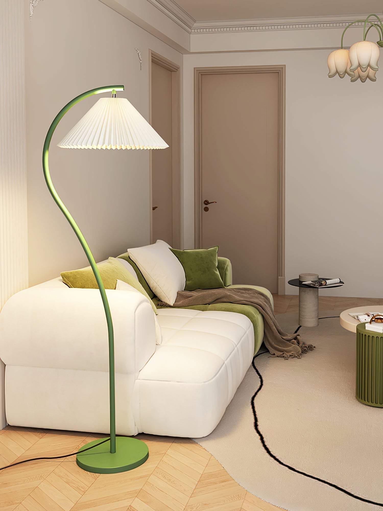 Elysia Minimalist Fabric Floor Lamp - Letslighting